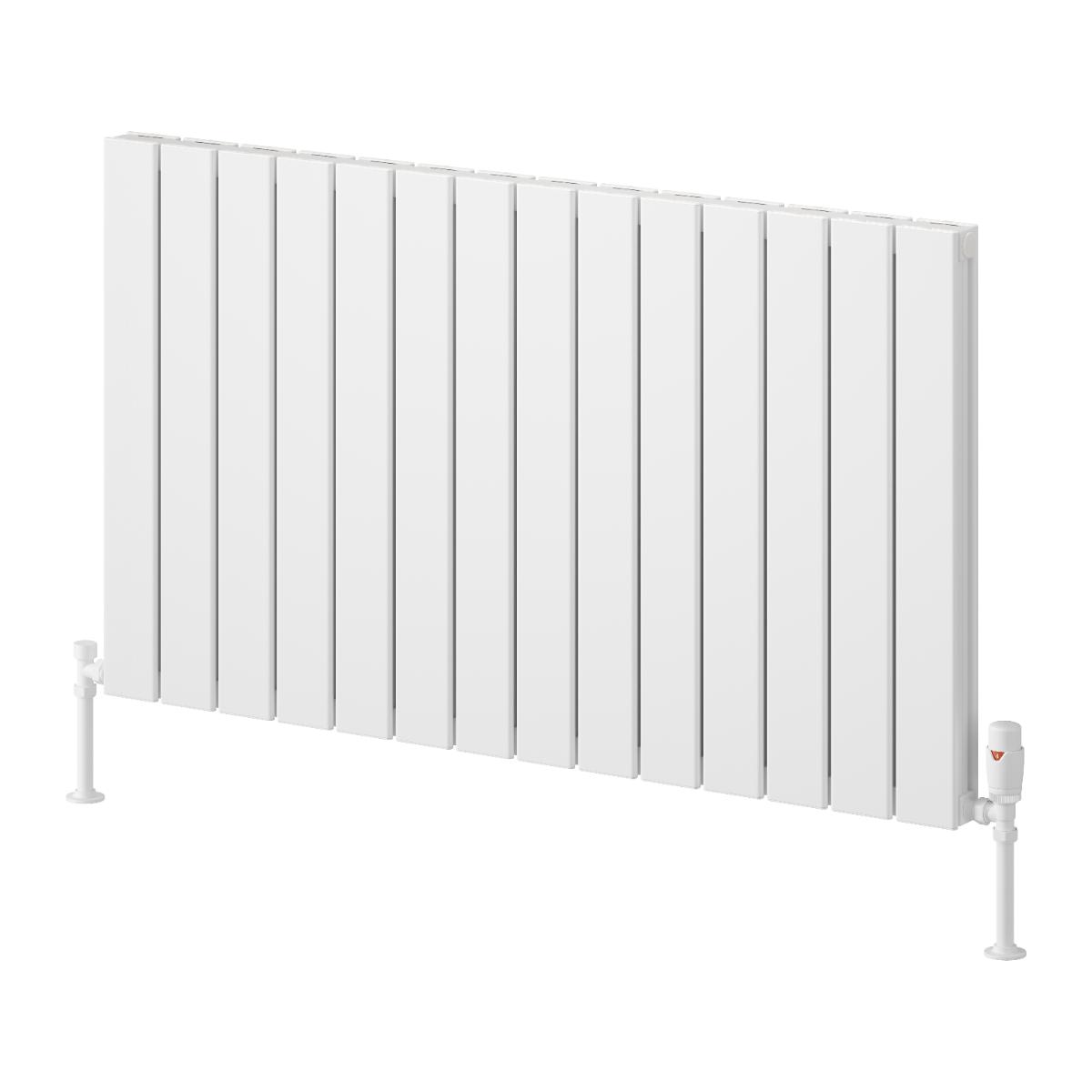 Reina Piatto Aluminium Horizontal Double Panel Radiator | 2 colours, 6 sizes