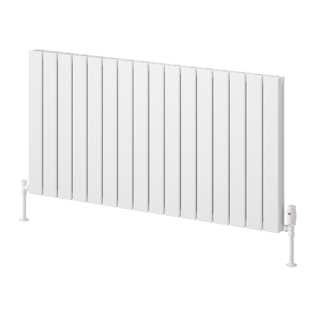 Reina Piatto Aluminium Horizontal Double Panel Radiator | 2 colours, 6 sizes