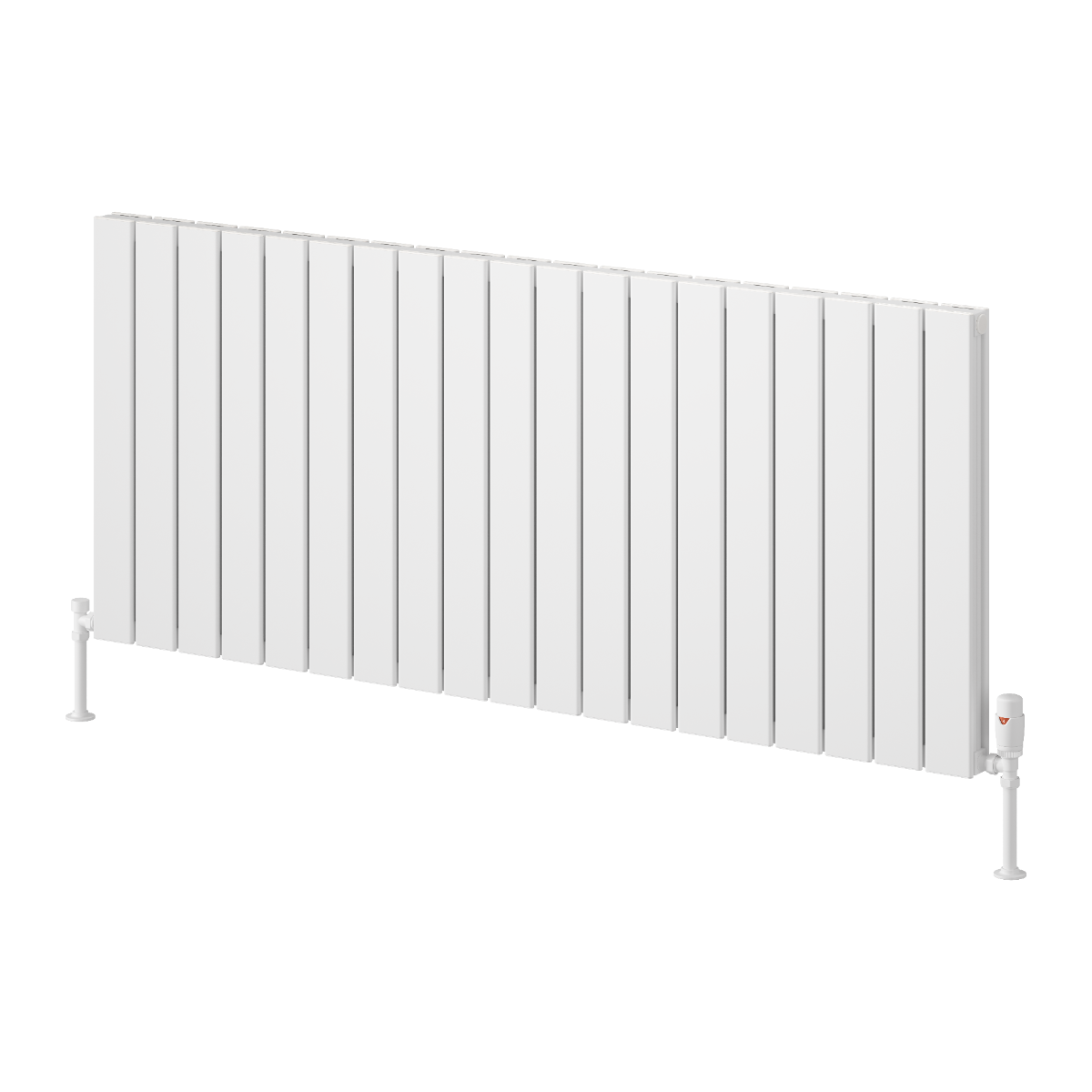 Reina Piatto Aluminium Horizontal Double Panel Radiator | 2 colours, 6 sizes