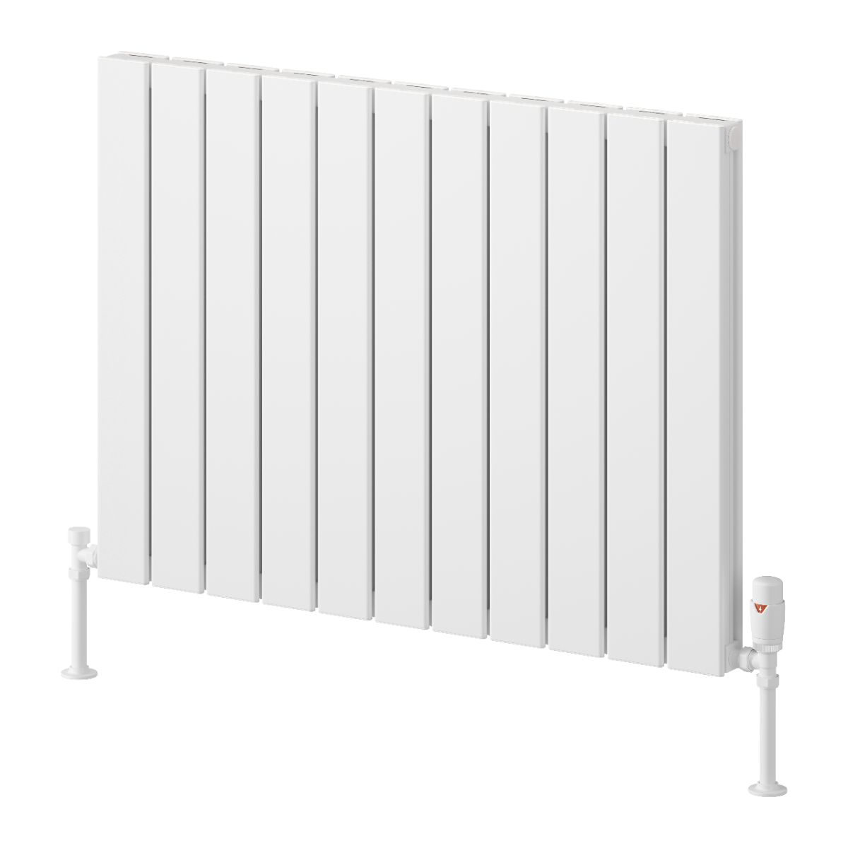 Reina Piatto Aluminium Horizontal Double Panel Radiator | 2 colours, 6 sizes