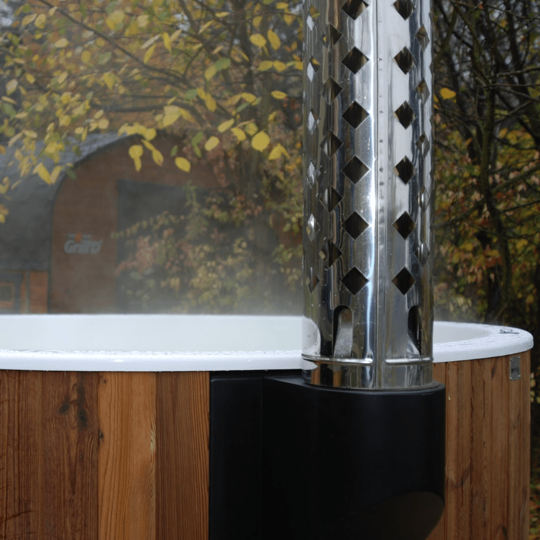 Polar Spa Elite 220 Wood Fired Hot Tub & Cold Plunge (6 - 8 People) in Thermo Pine Dark