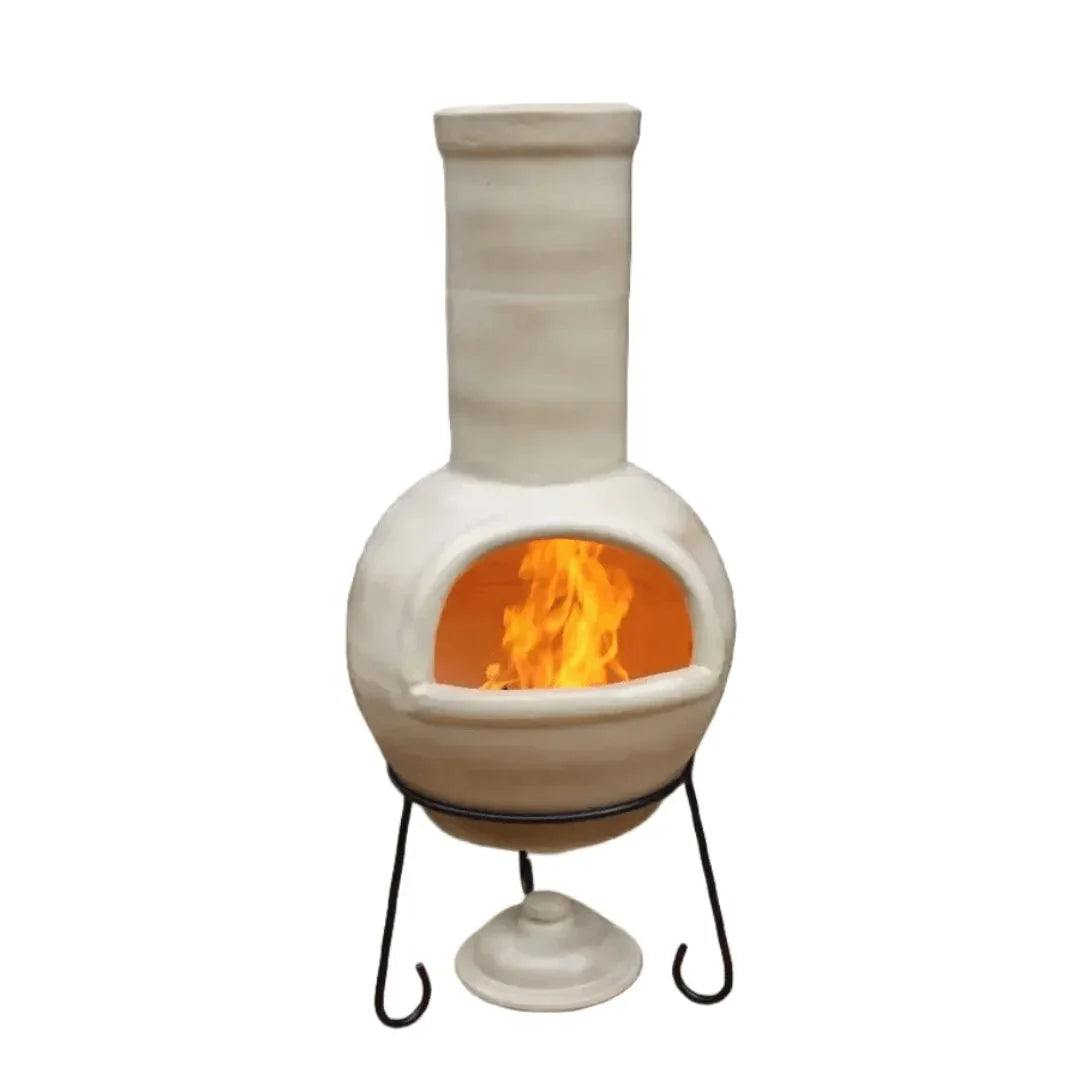 Gardeco Sempra Glazed Cappuccino Large Mexican Chimenea