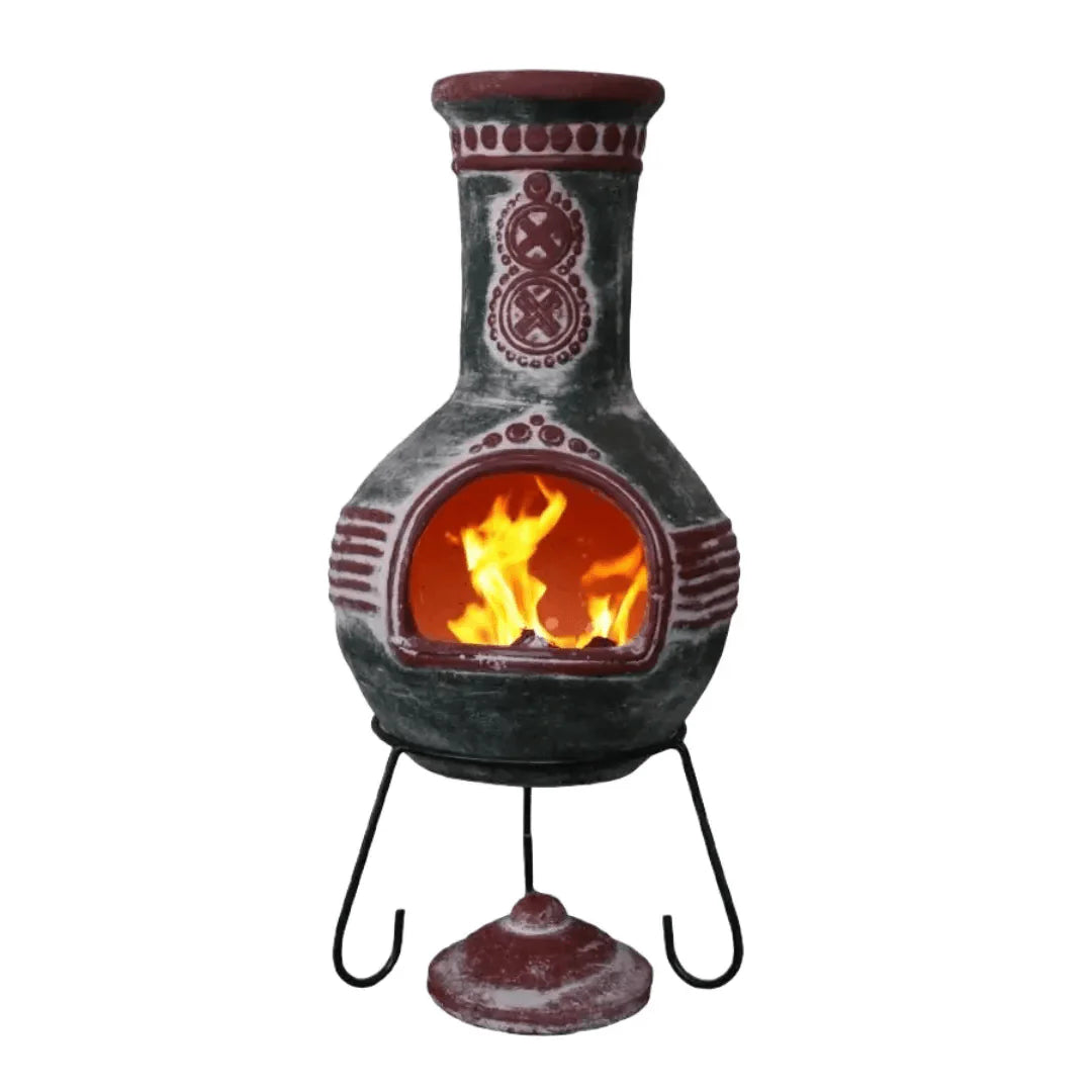 Gardeco Azteca Charcoal Grey XL Mexican Chimenea