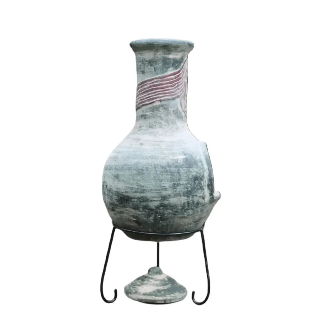 Gardeco Boudicca Grey/Green Mexican Chimenea XL