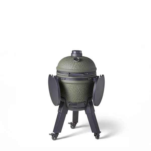 Moddern Kamado Complete Metal BBQ Set - outdoor grill - Ice Cold Spice | Olive Green and Black (Base & Legs)