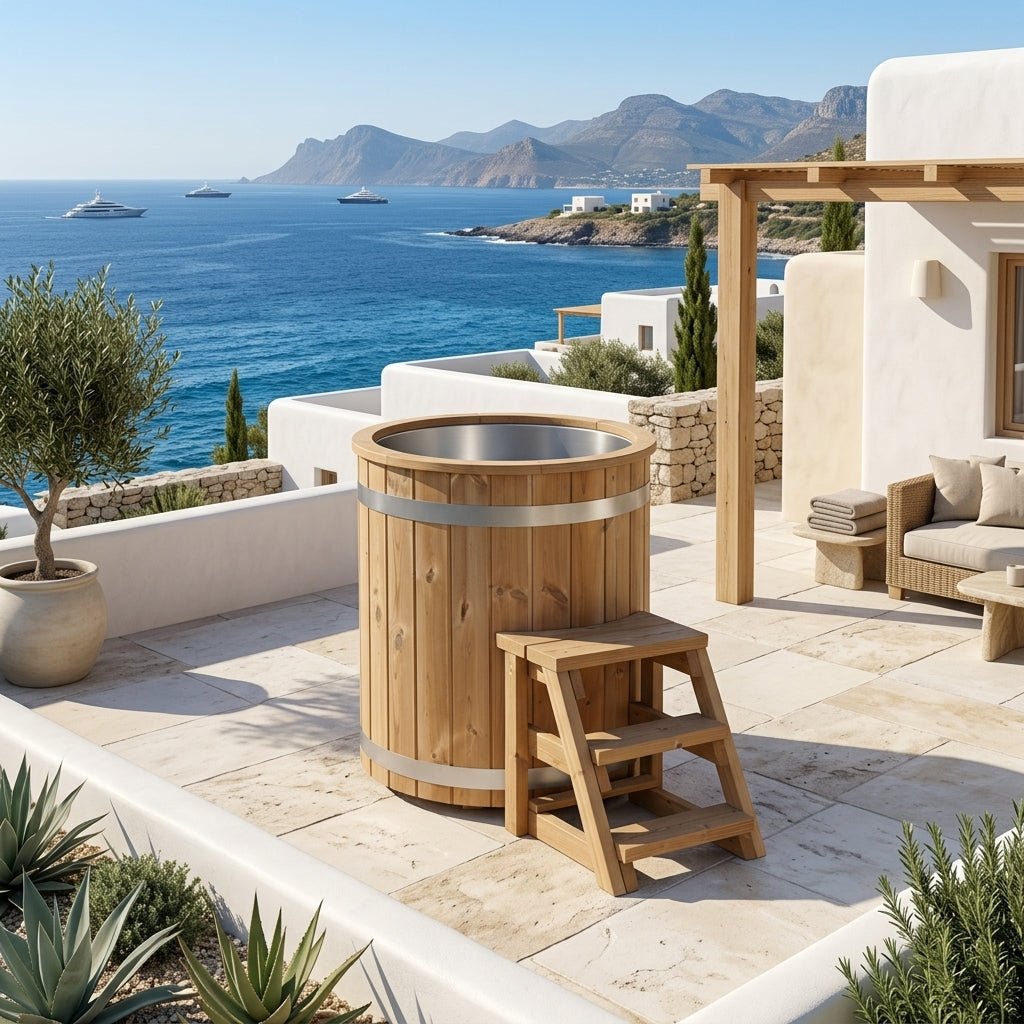 Queen Stainless Steel Cold Plunge Tub for One in