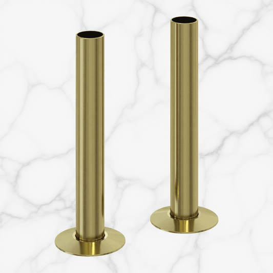 Reina 130mm Pipe Sleeve Kit Brass in Brushed Brass