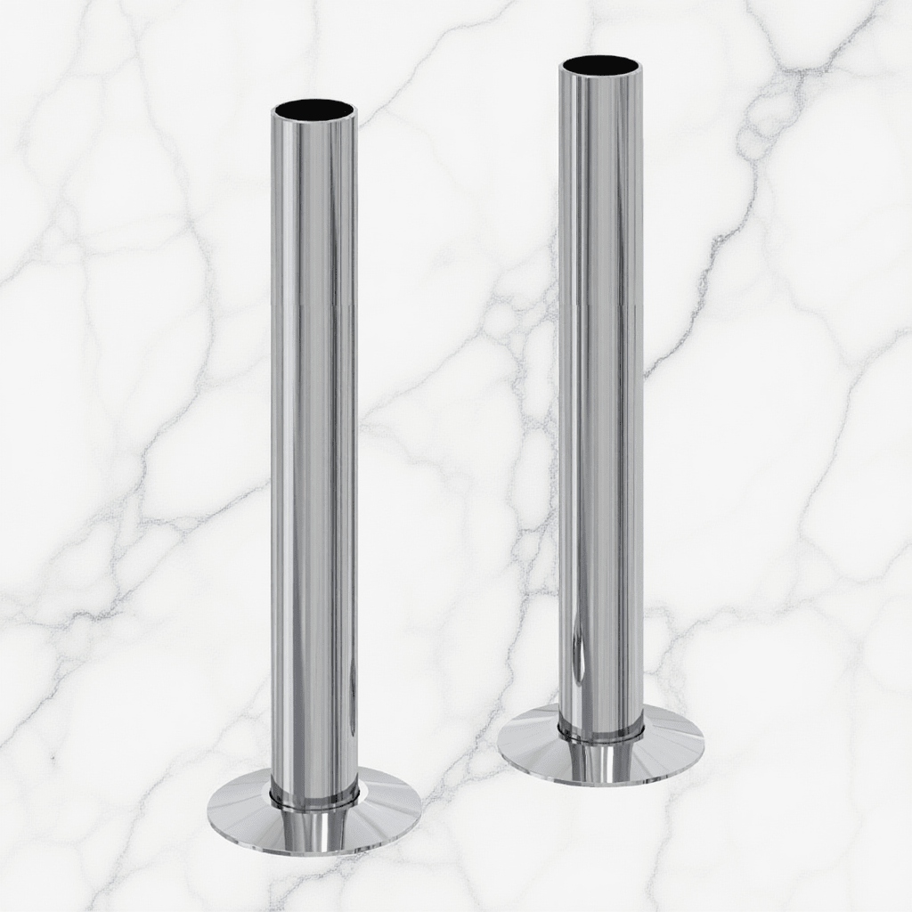 Reina 200mm Pipe Sleeve Kit in Chrome in Chrome