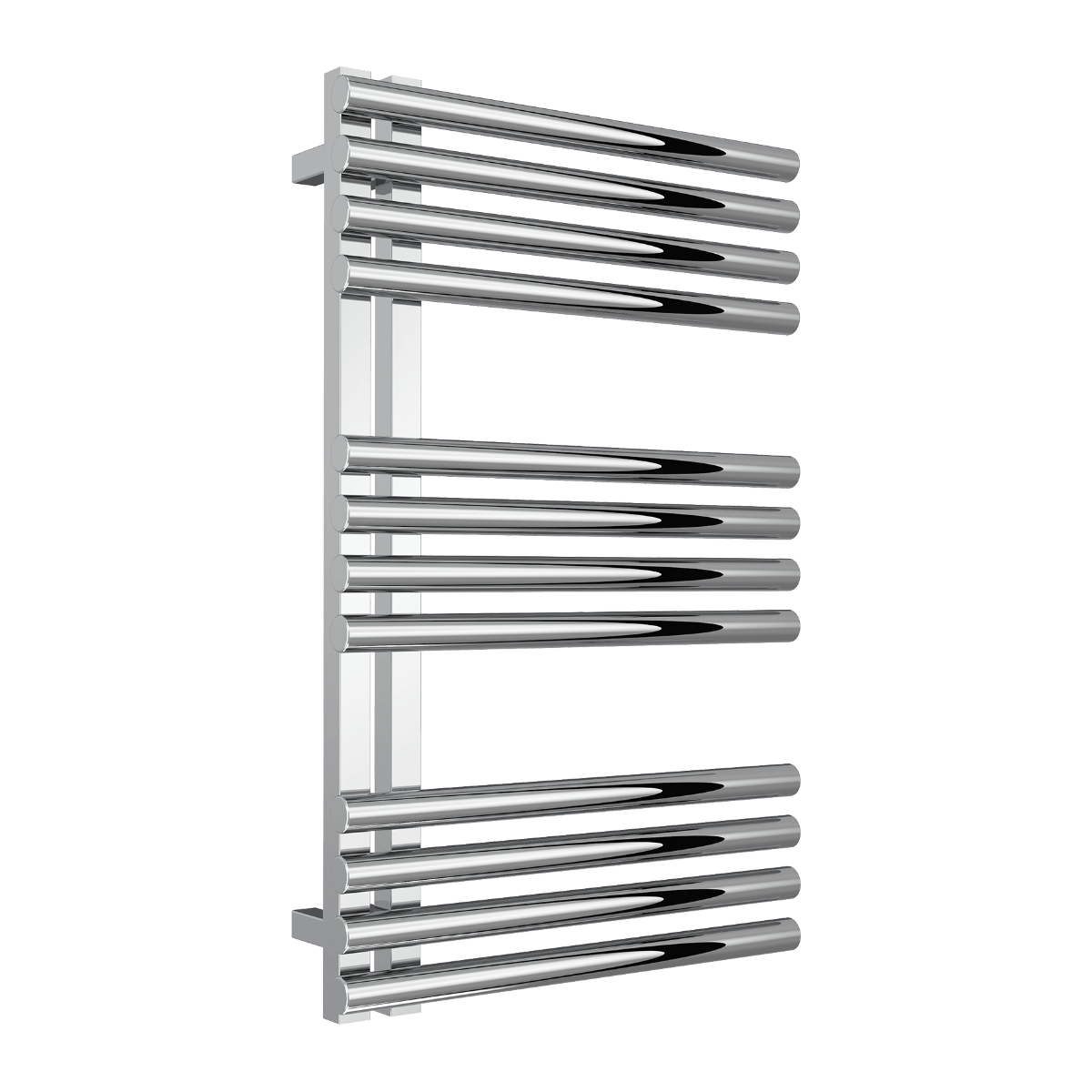 Reina Adora Stainless Steel Tube Towel Radiator in Polished Stainless Steel in 800H x 500W
