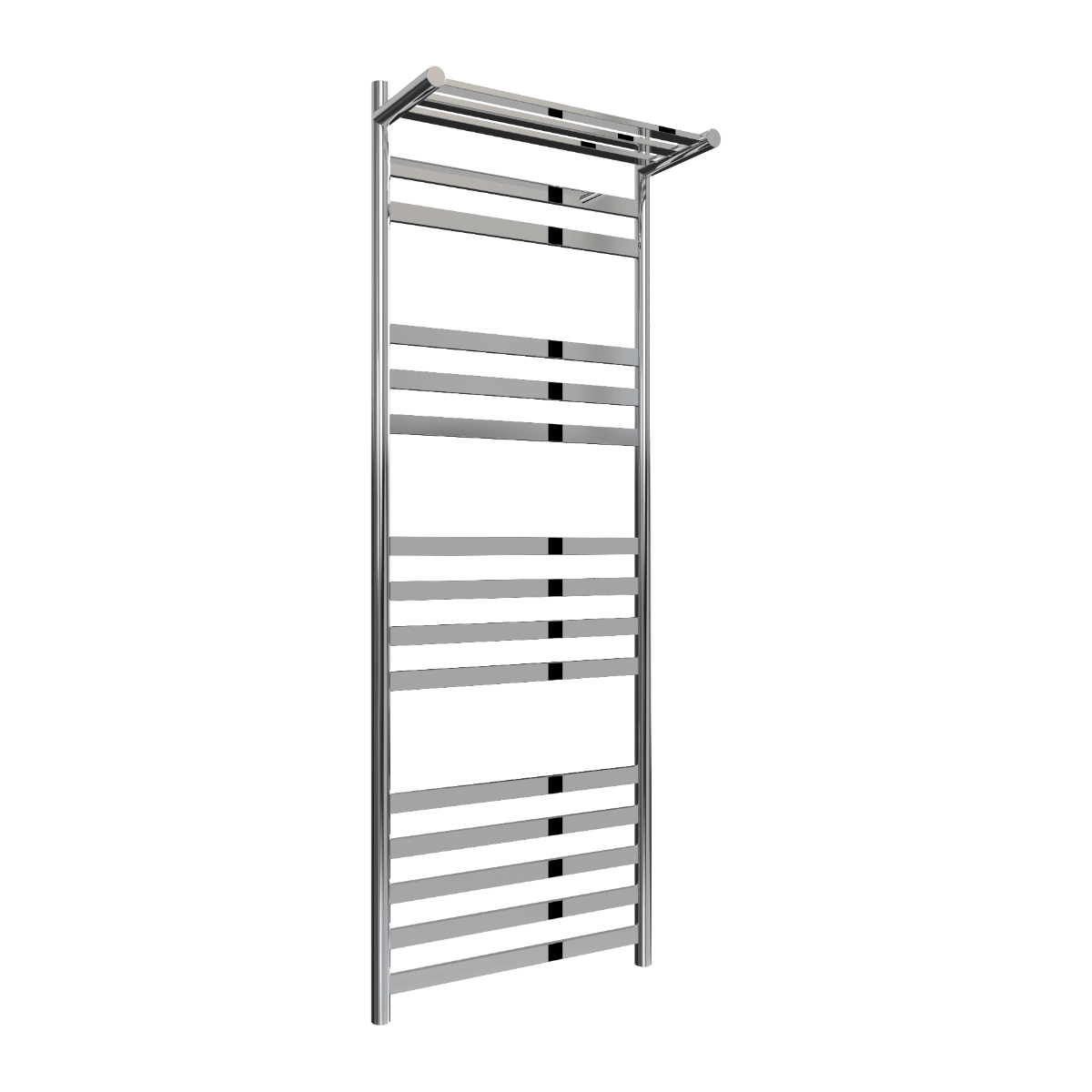 Reina Alento Polished Stainless Steel Heated Towel Rail in 1450H x 530W