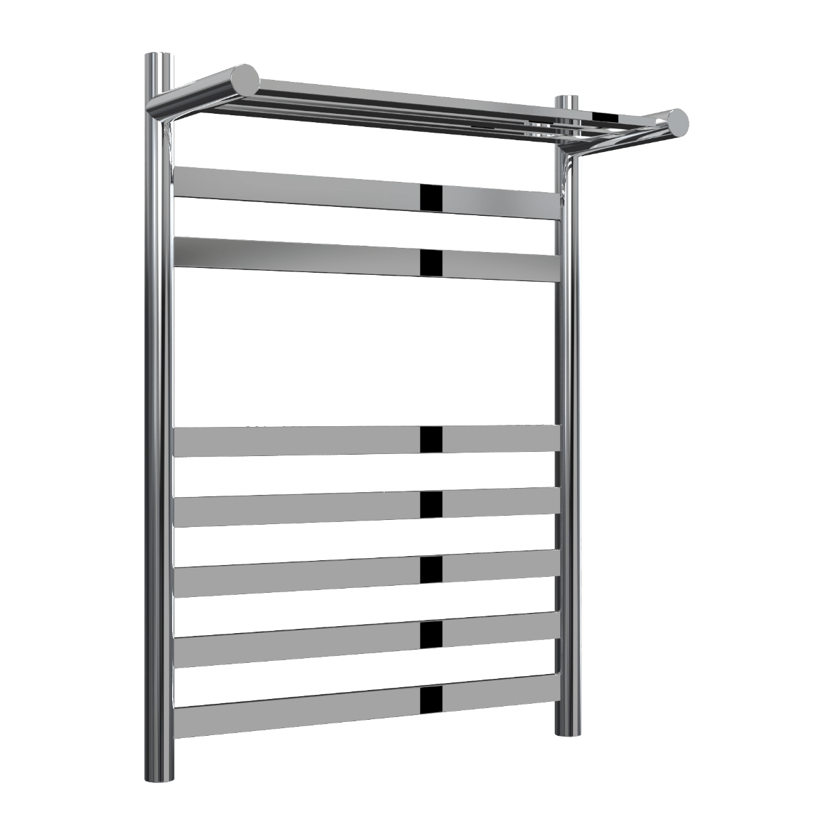 Reina Alento Polished Stainless Steel Heated Towel Rail in 720H x 530W