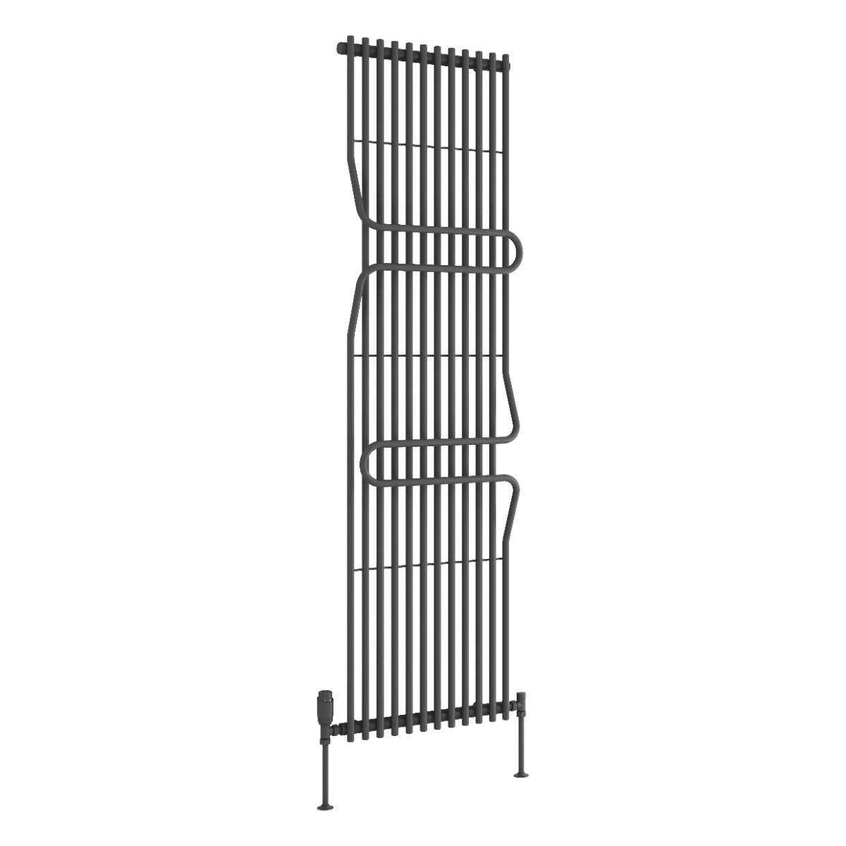 Reina Aletta Steel Vertical Bathroom Radiator 1800H x 500W in 1800H x 500W