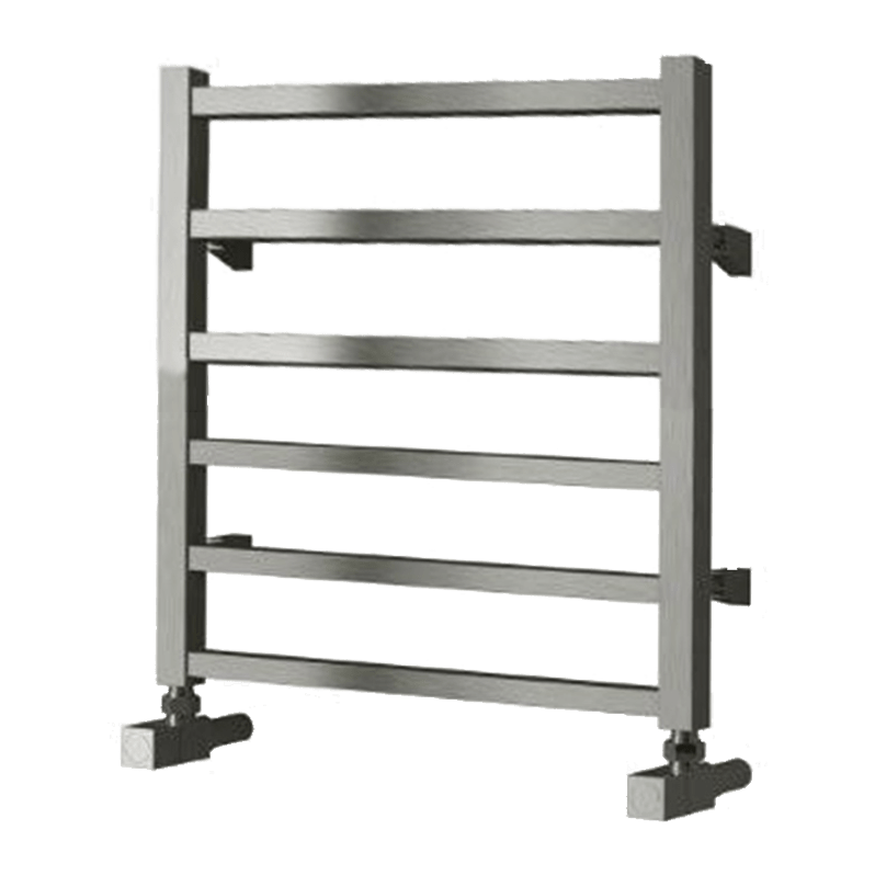 Reina Arden Square Tube Steel Radiator in Brushed Stainless Steel ...