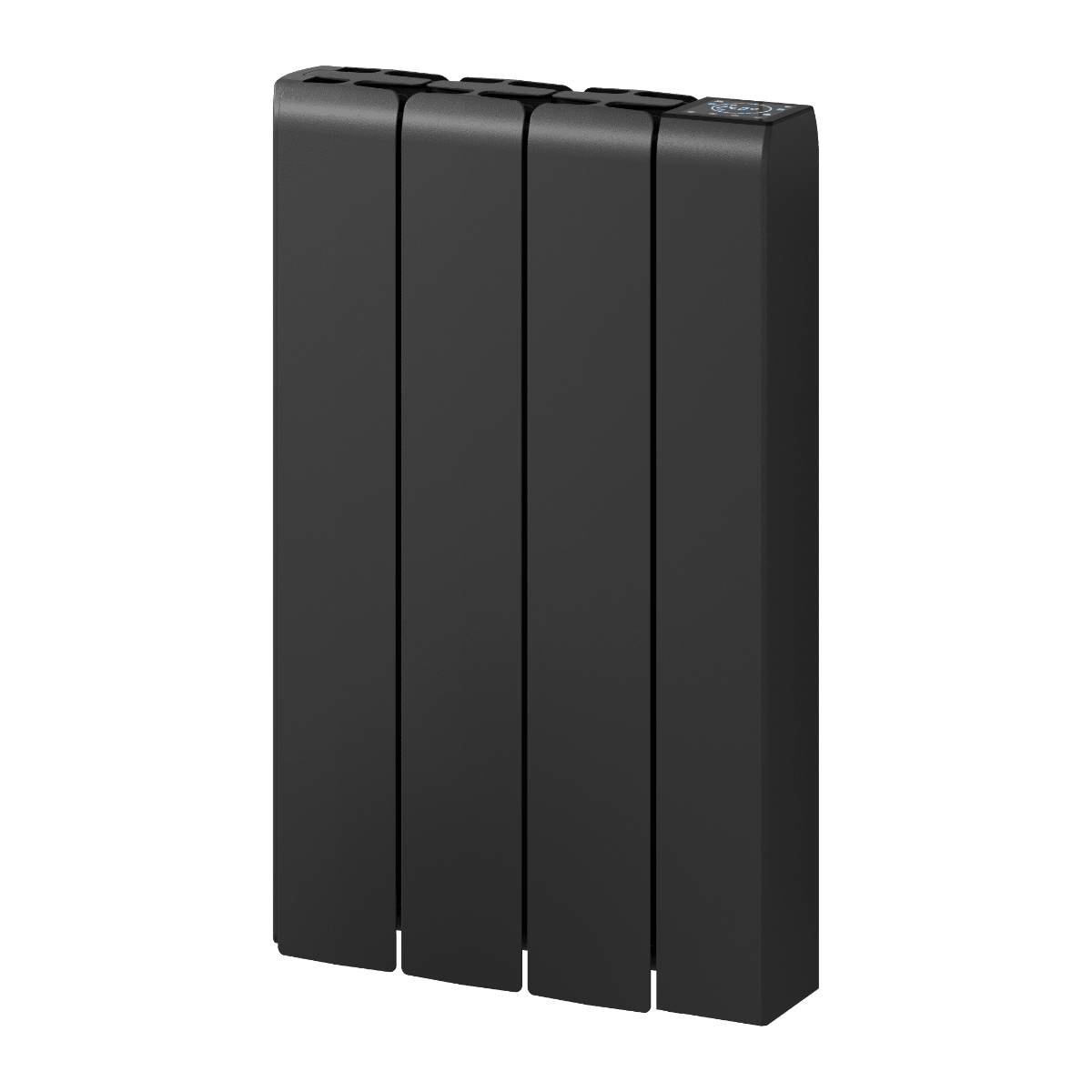 Reina Aron Minimalist Horizontal Electric Aluminium Radiator in Black