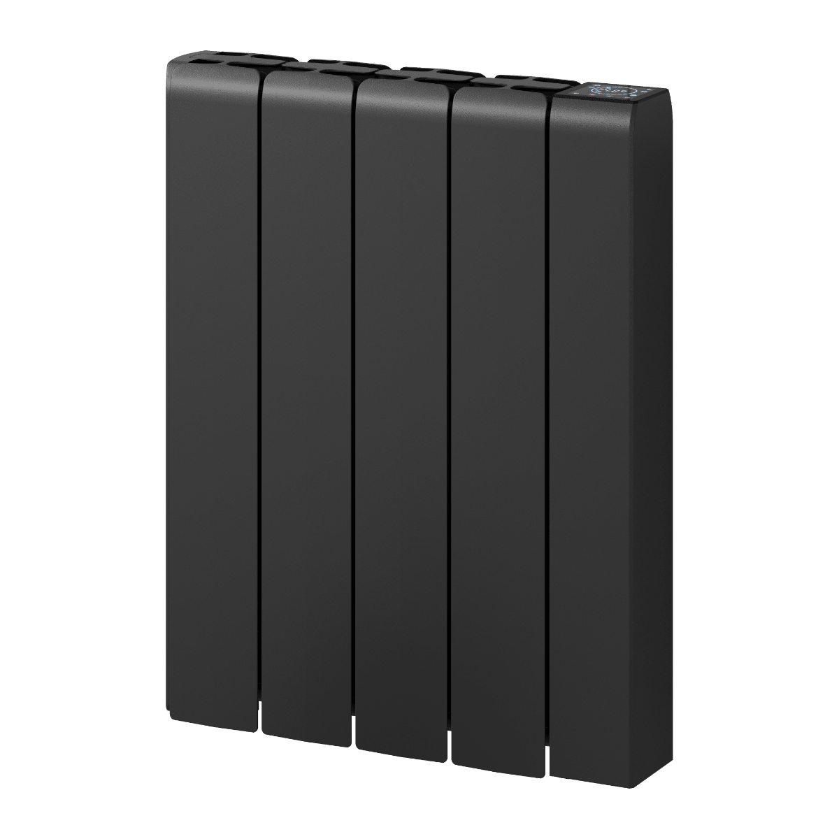 Reina Aron Minimalist Horizontal Electric Aluminium Radiator in Black