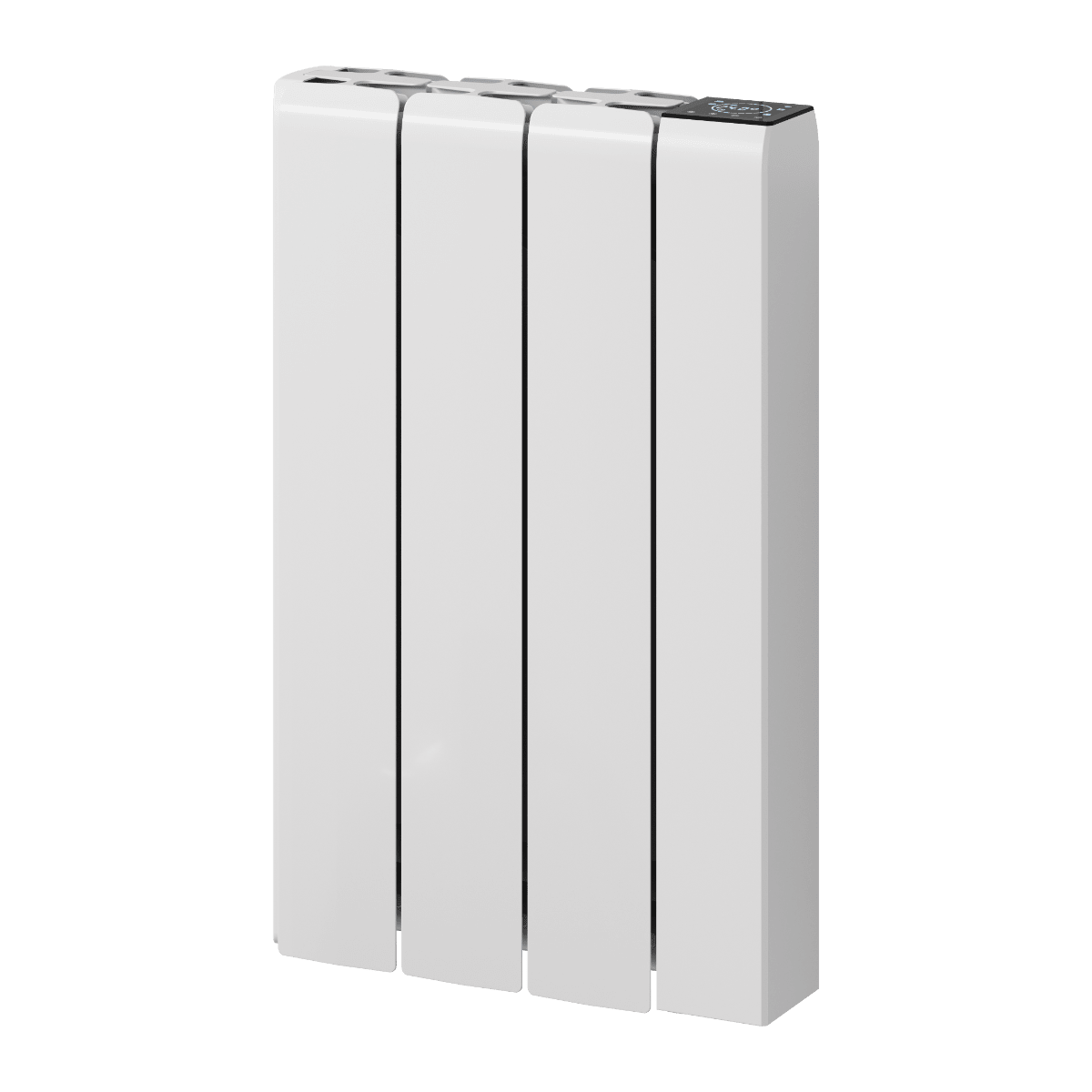 Reina Aron Minimalist Horizontal Electric Aluminium Radiator in White