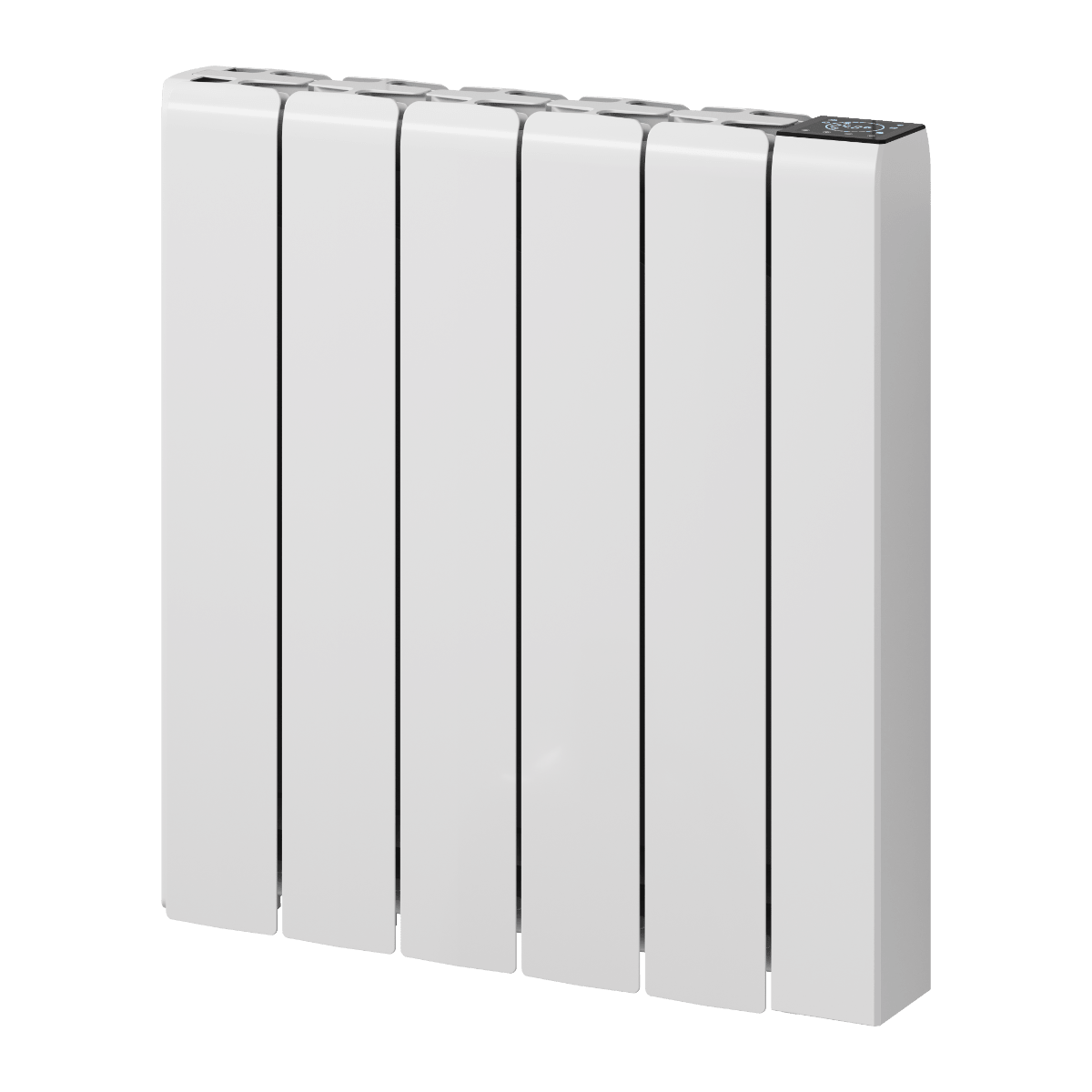 Reina Aron Minimalist Horizontal Electric Aluminium Radiator in White