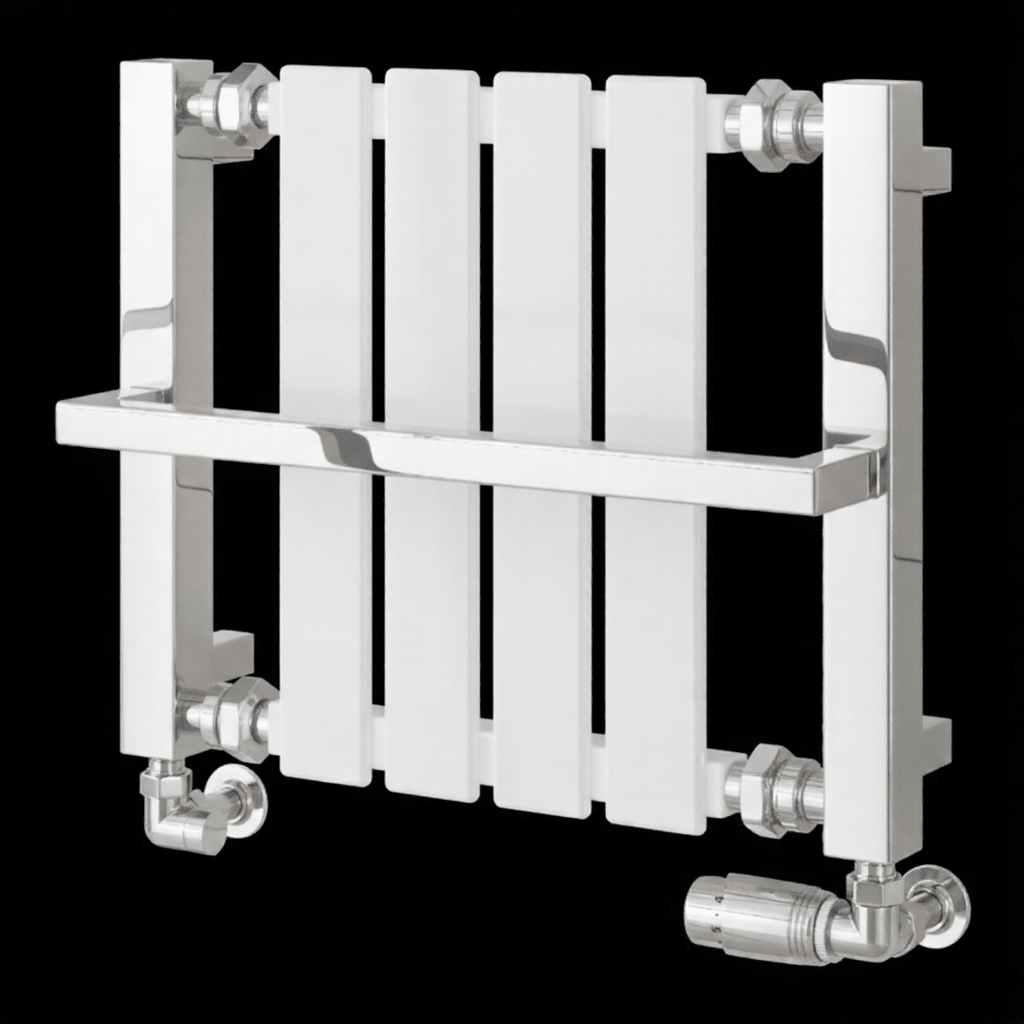 Reina Ashen Bathroom Towel Radiator in 400H x 490W