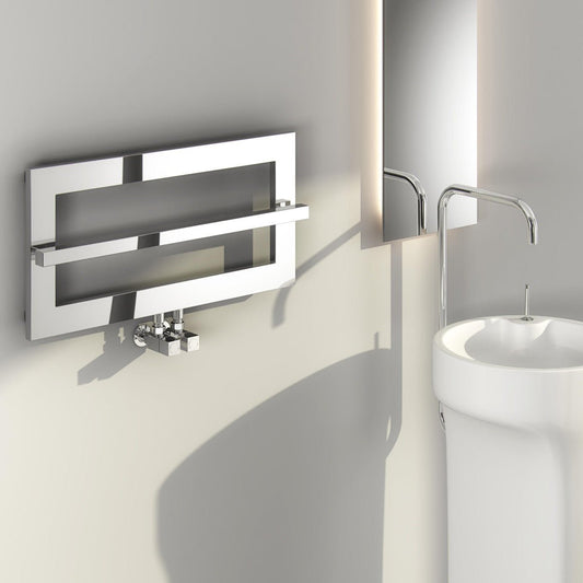 Reina Breno Chrome Steel Towel Radiator in Chrome