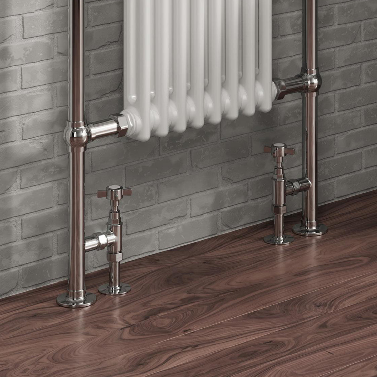 Reina Bronte Angled Valves Chrome