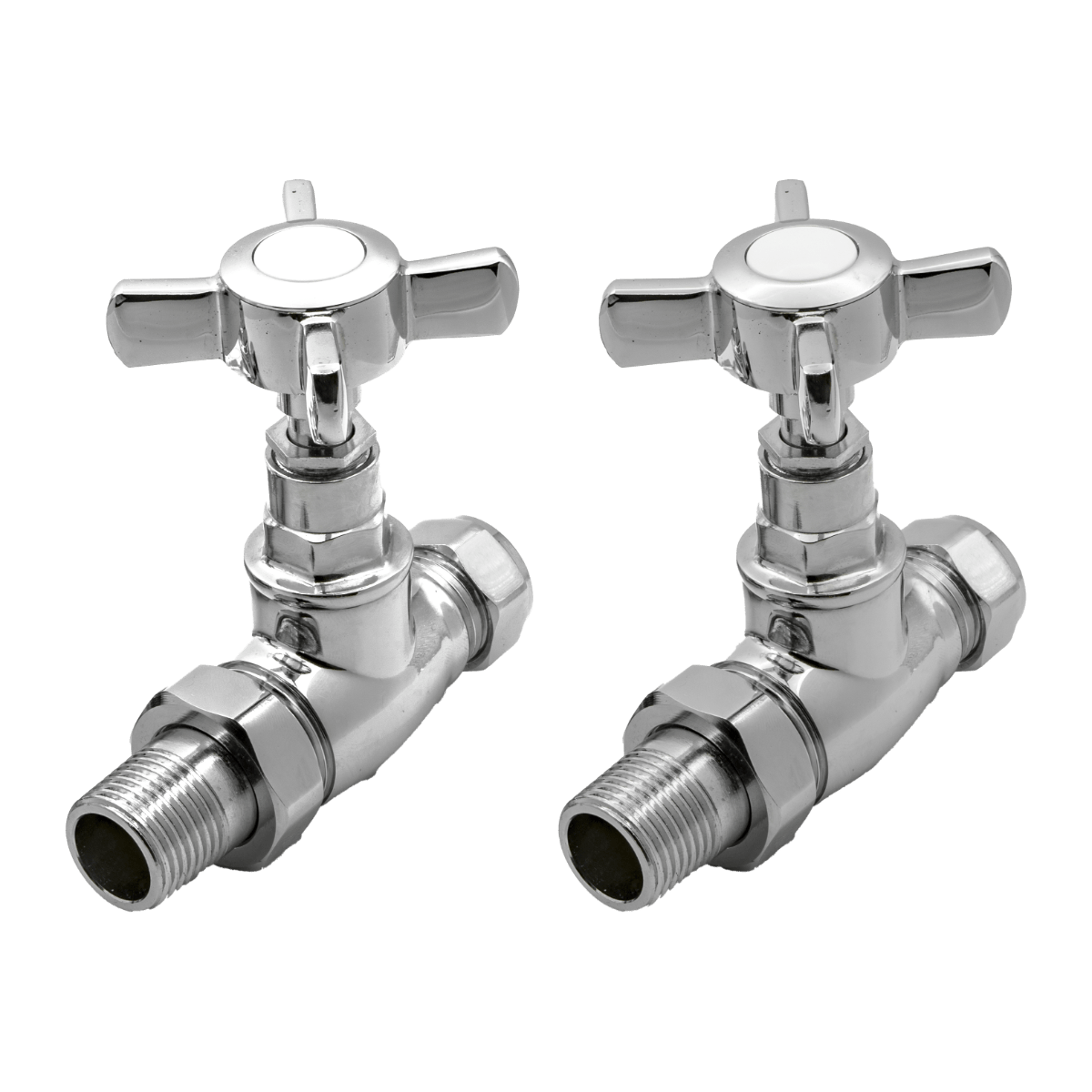 Reina Bronte Straight Valves Chrome in Chrome
