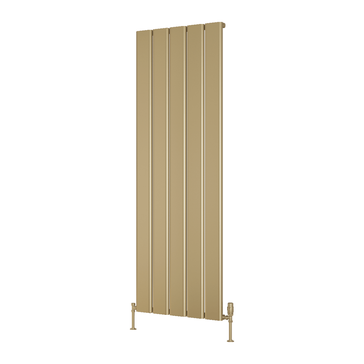 Reina Caldaro Aluminium Slim Vertical Radiator in Brass in 1800H x 620W