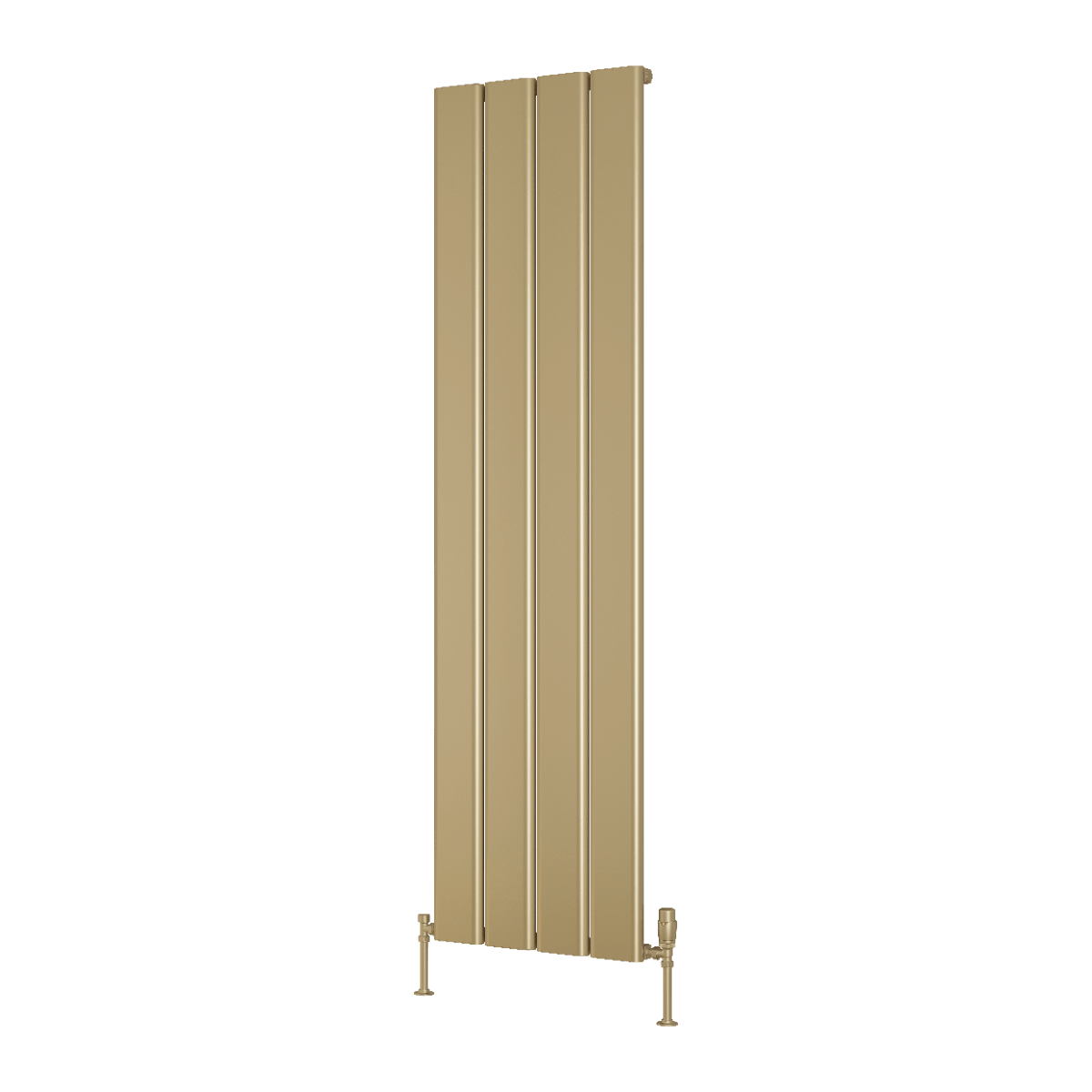 Reina Caldaro Aluminium Slim Vertical Radiator in Brass in 1800H x 620W