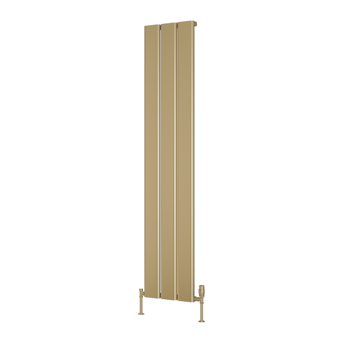 Reina Caldaro Aluminium Slim Vertical Radiator in Brass in 1800H x 620W
