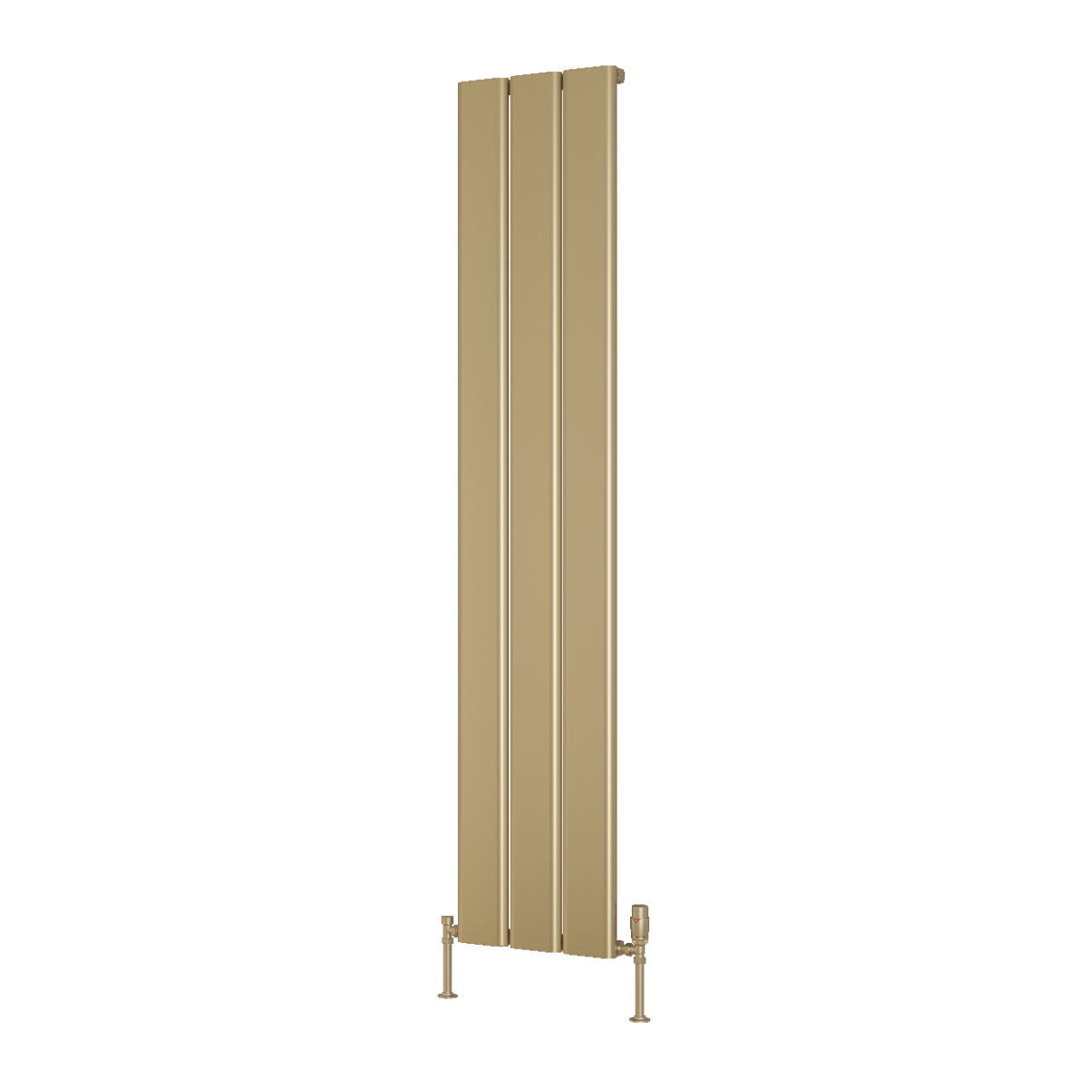 Reina Caldaro Aluminium Slim Vertical Radiator in Brass