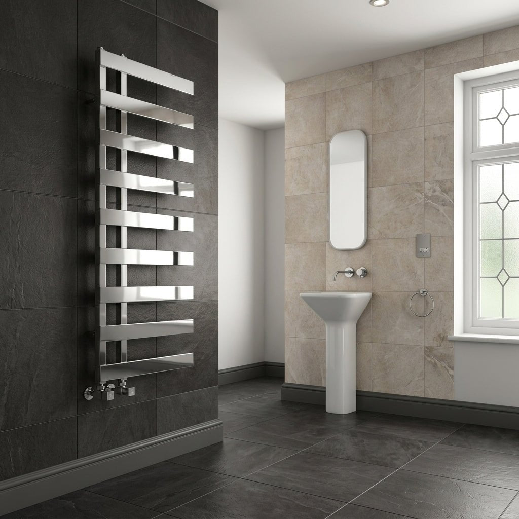 Reina Capelli Stainless Steel Towel Radiator in 800H x 500W