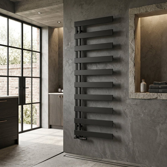 Reina Carpena Aluminium Ladder Towel Radiator in White