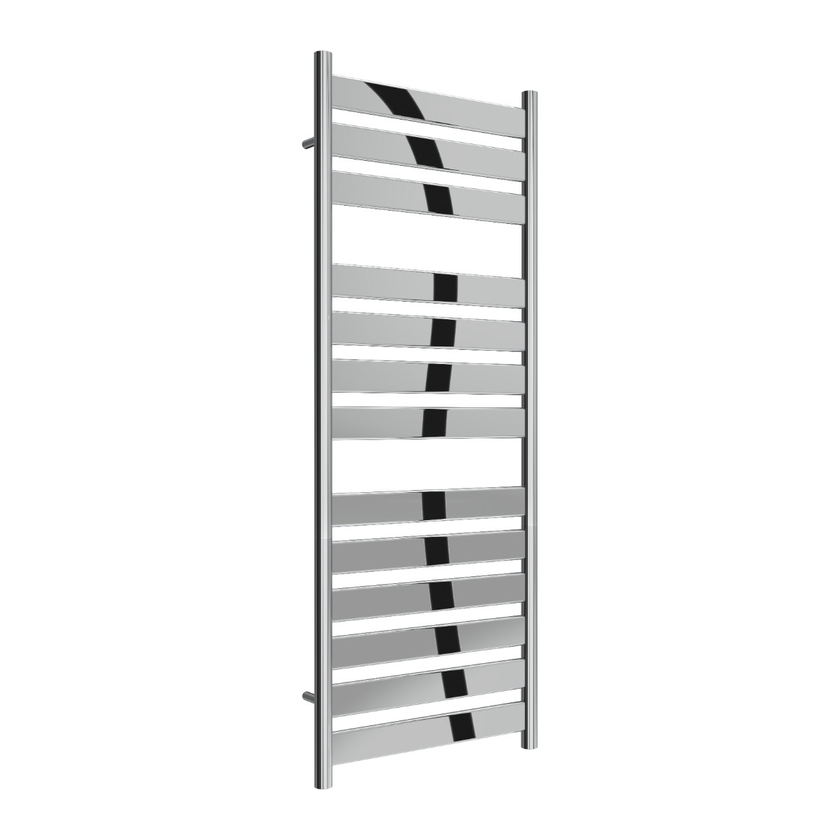 Reina Carpi Flat Panel Chrome Steel Bathroom Radiator