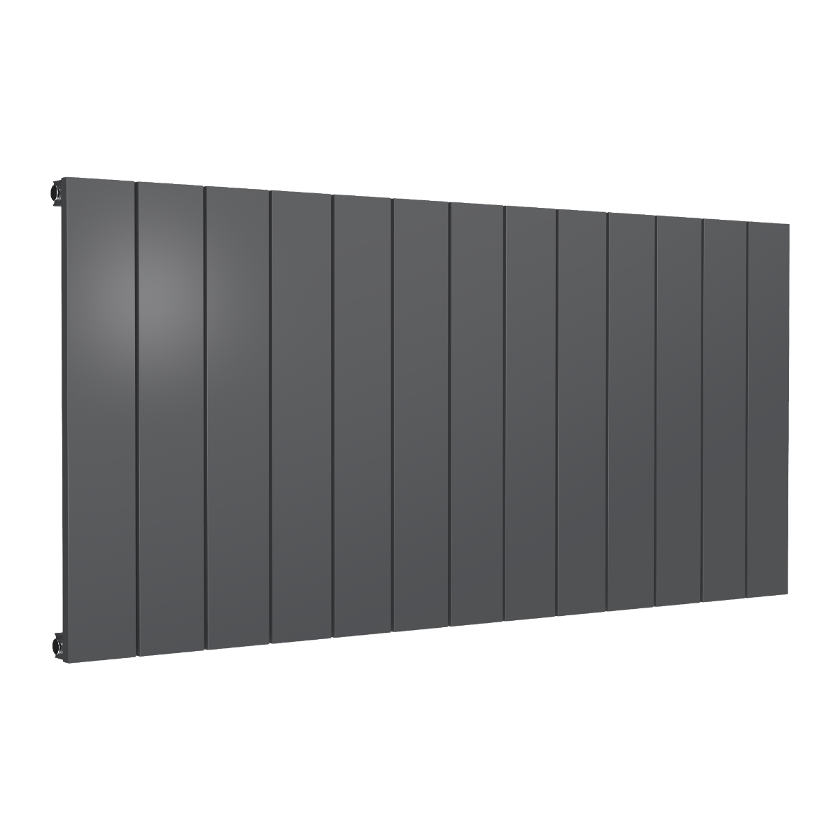 Reina Casina Horizontal Single Panel Aluminium Radiator | 2 colours, 6 sizes