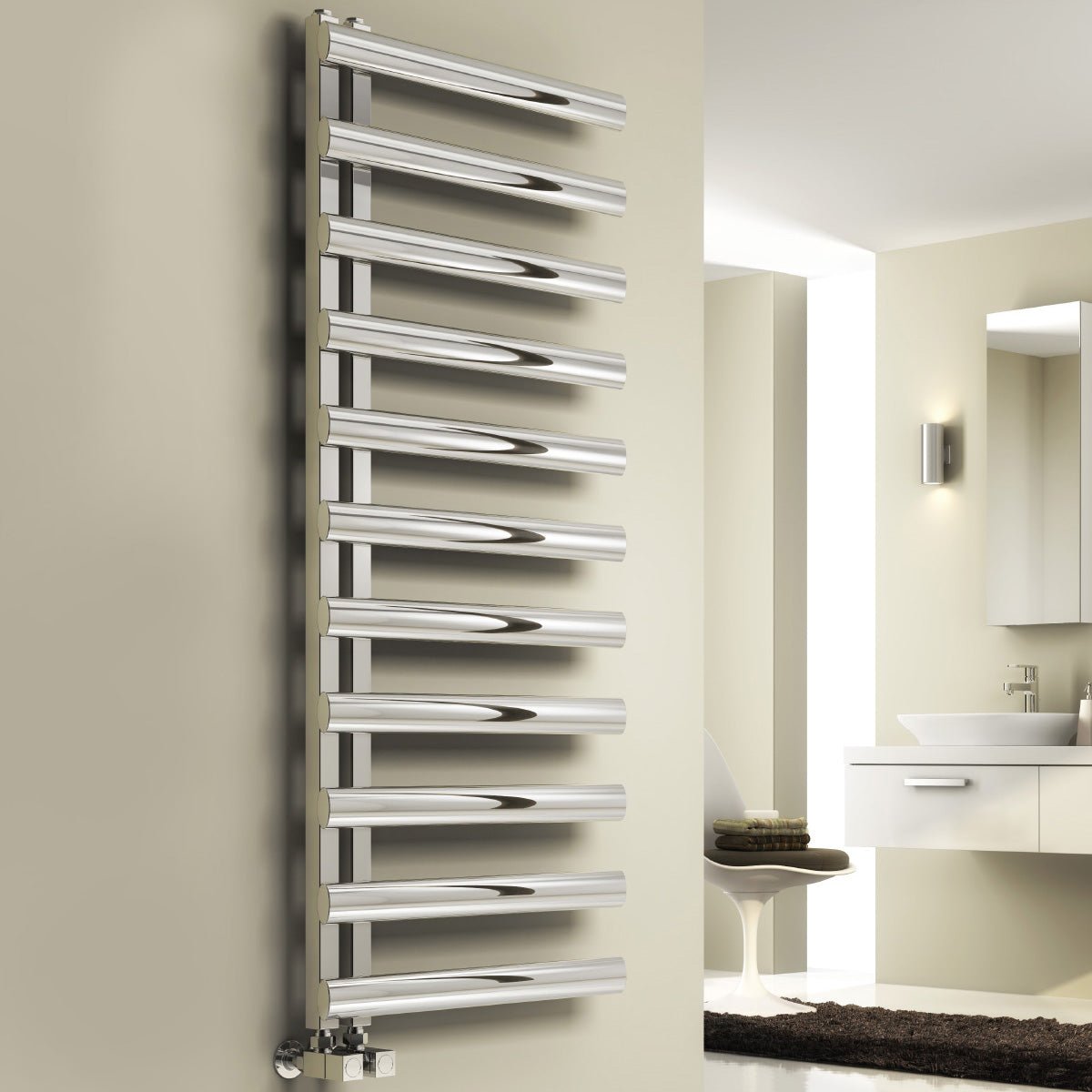 Reina Cavo Stainless Steel Designer Towel Radiator in 1580H x 500W