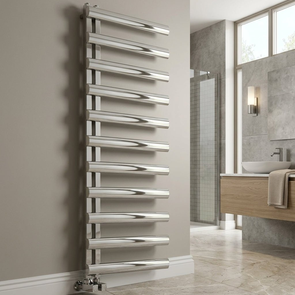 Reina Cavo Stainless Steel Designer Towel Radiator in 530H x 500W