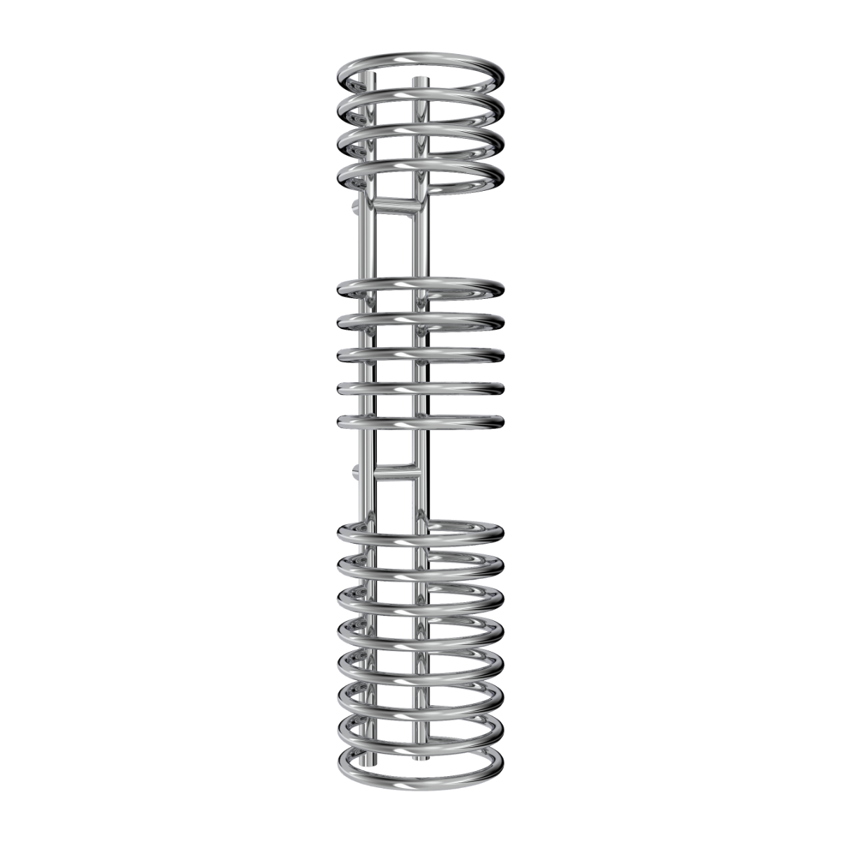 Reina Claro Spiral Chrome Steel Bathroom Radiator | 1 colour, 3 sizes