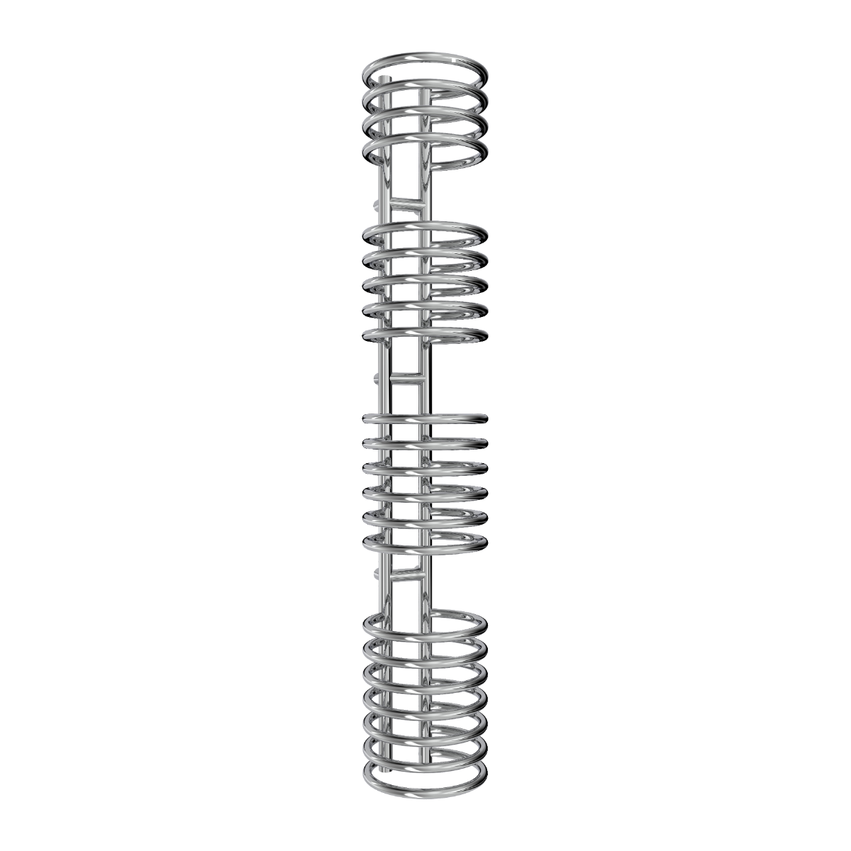 Reina Claro Spiral Chrome Steel Bathroom Radiator | 1 colour, 3 sizes