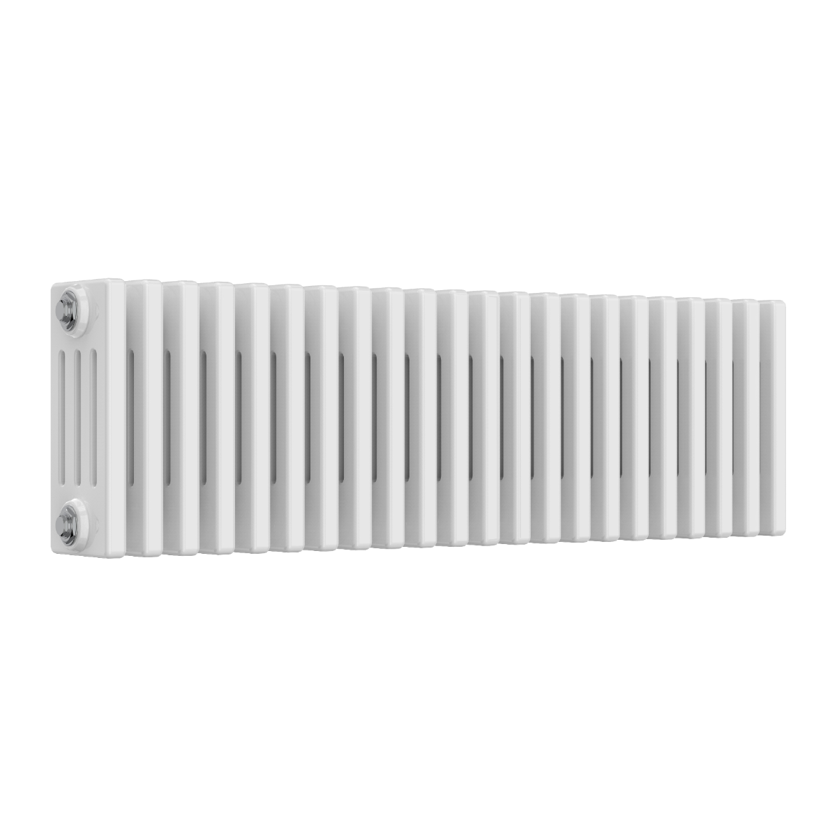 Reina Colona 4 Column Horizontal Steel Radiator in White | 13 sizes