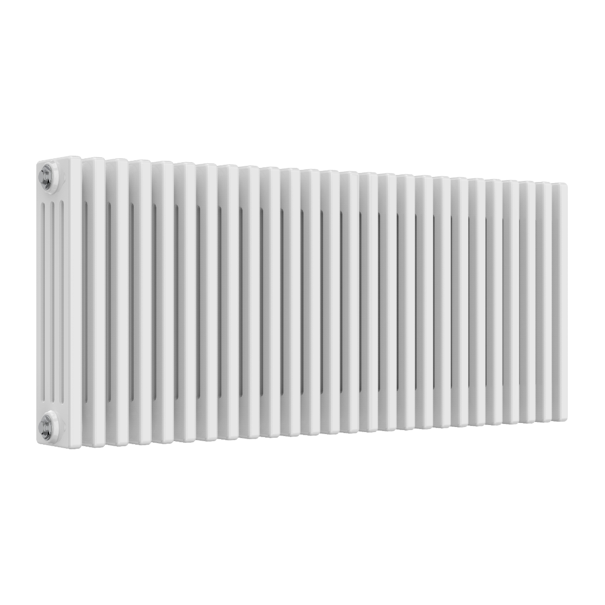 Reina Colona 4 Column Horizontal Steel Radiator in White | 13 sizes