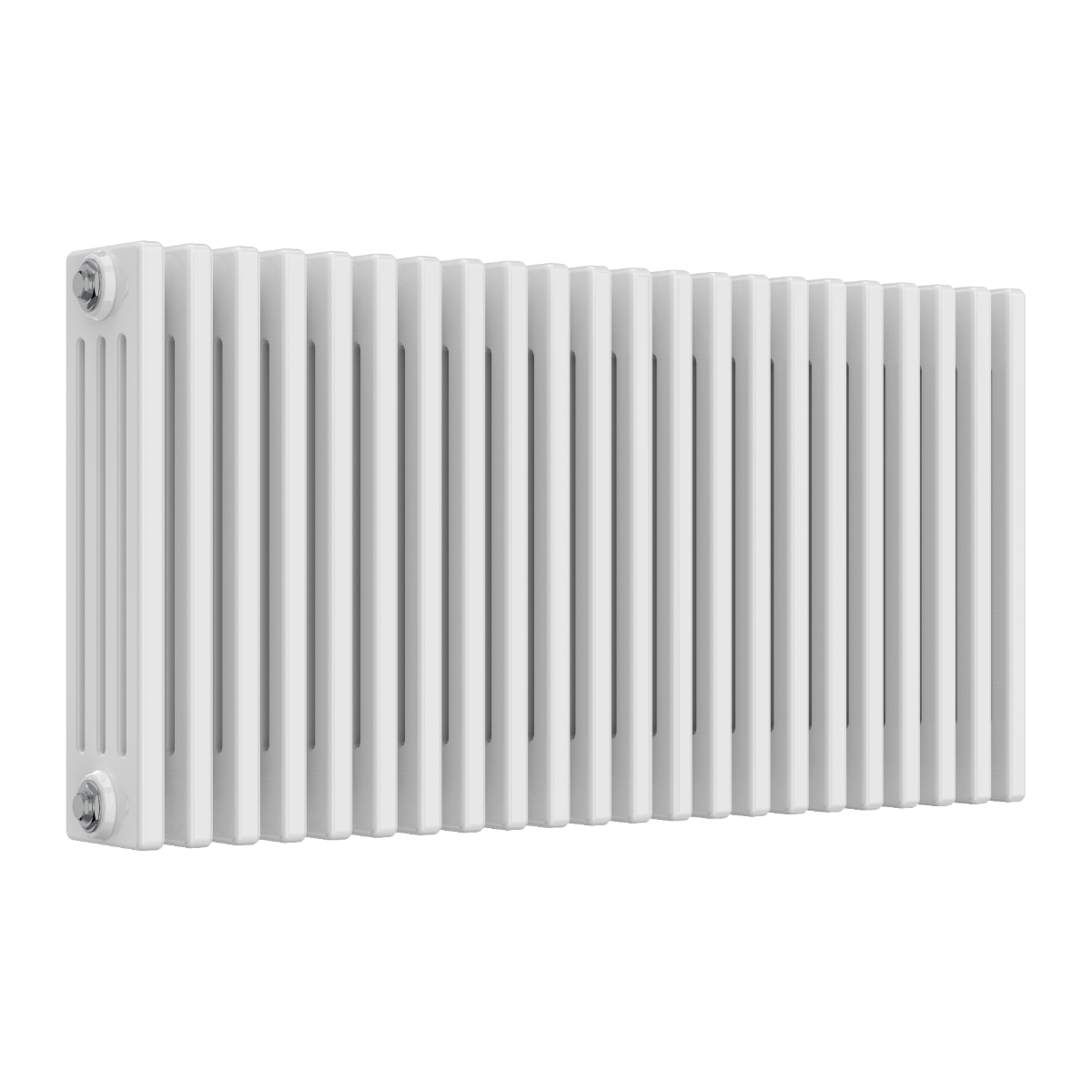 Reina Colona 4 Column Horizontal Steel Radiator in White | 13 sizes