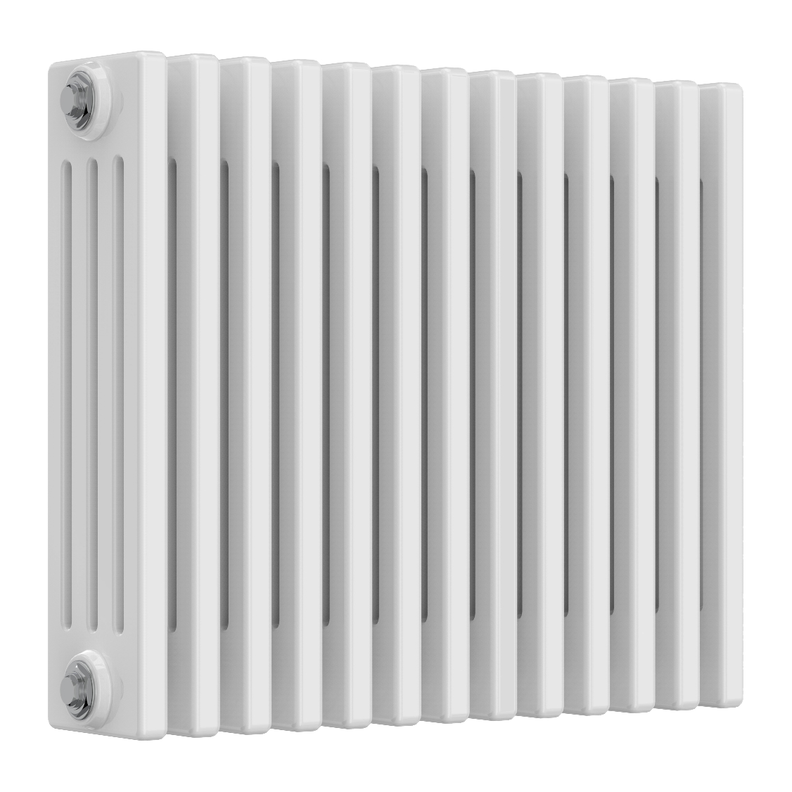 Reina Colona 4 Column Horizontal Steel Radiator in White | 13 sizes