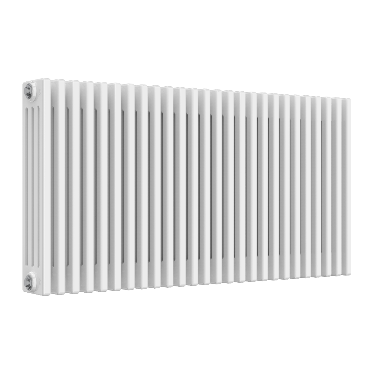 Reina Colona 4 Column Horizontal Steel Radiator in White | 13 sizes