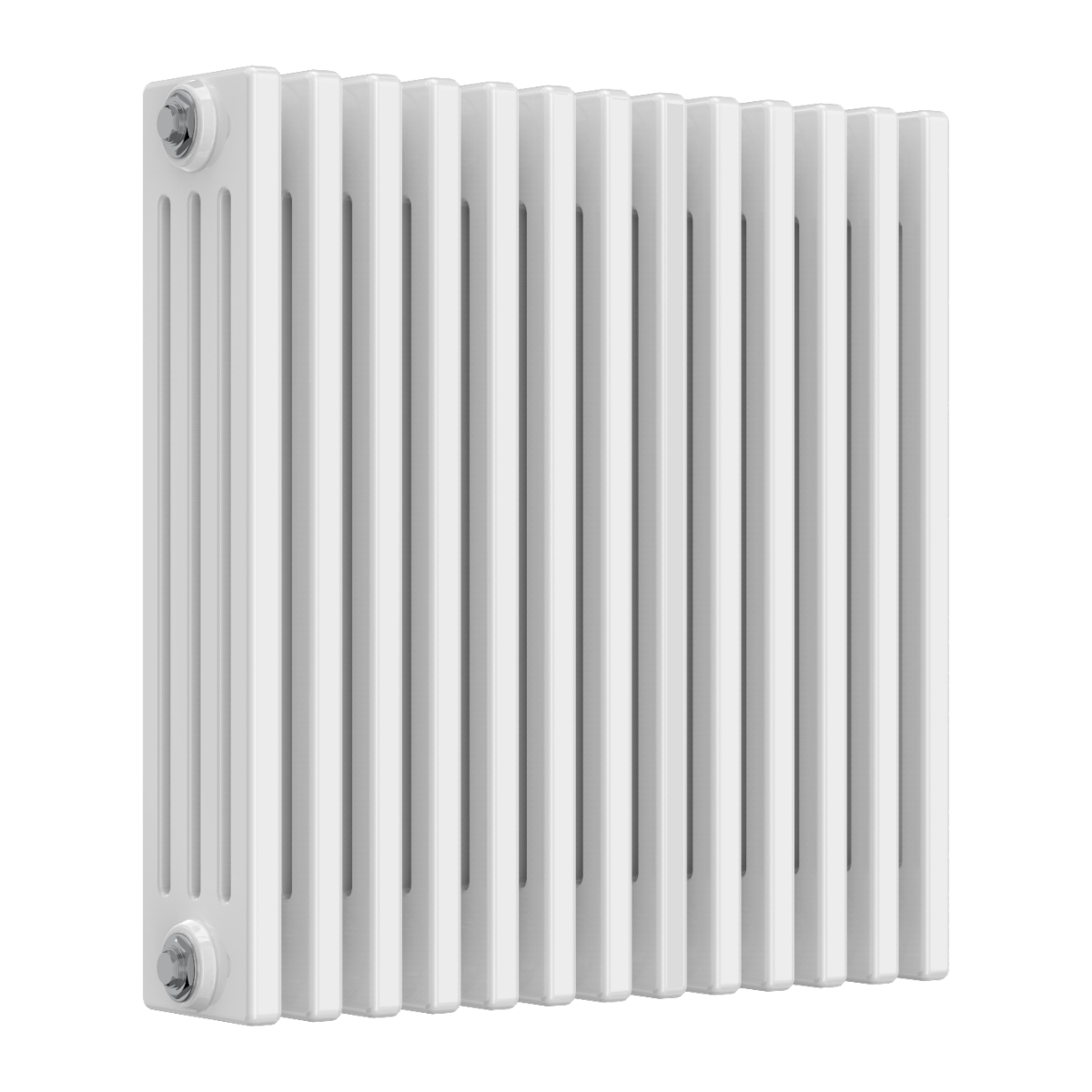 Reina Colona 4 Column Horizontal Steel Radiator in White | 13 sizes