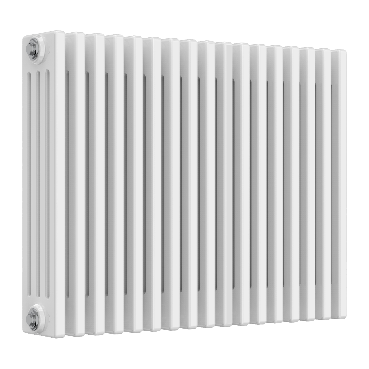 Reina Colona 4 Column Horizontal Steel Radiator in White | 13 sizes