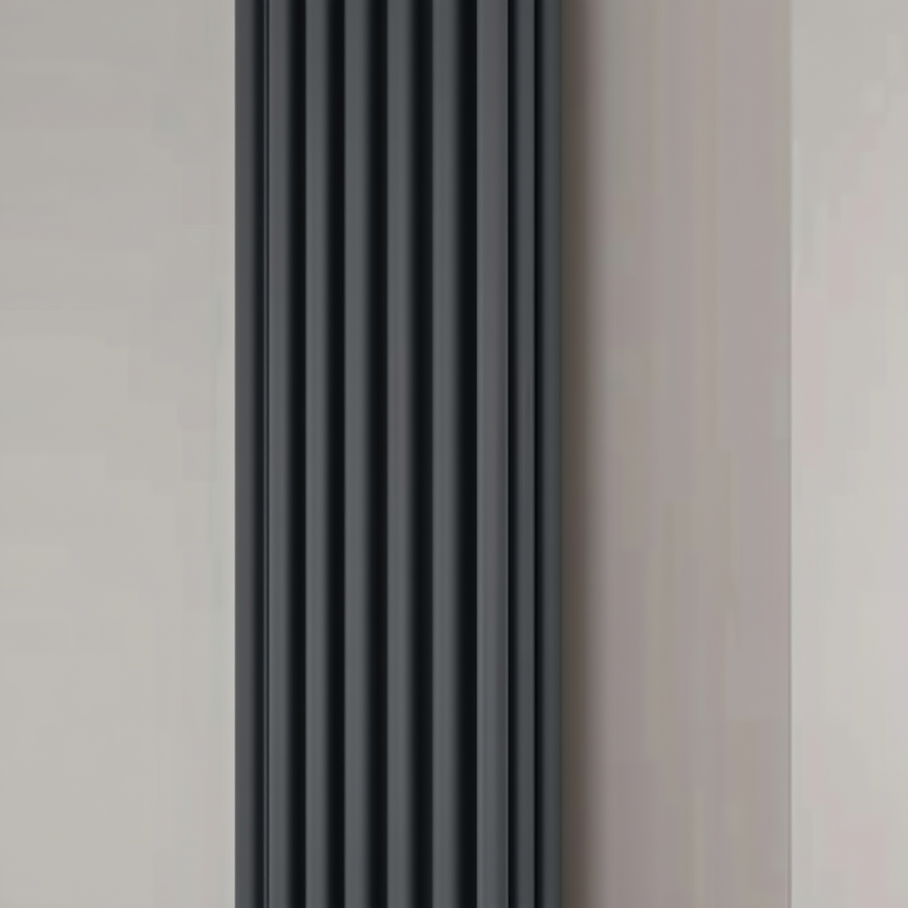 Reina Colona Vertical Mild Steel Column Radiator in Anthracite | 1 colour, 6 sizes