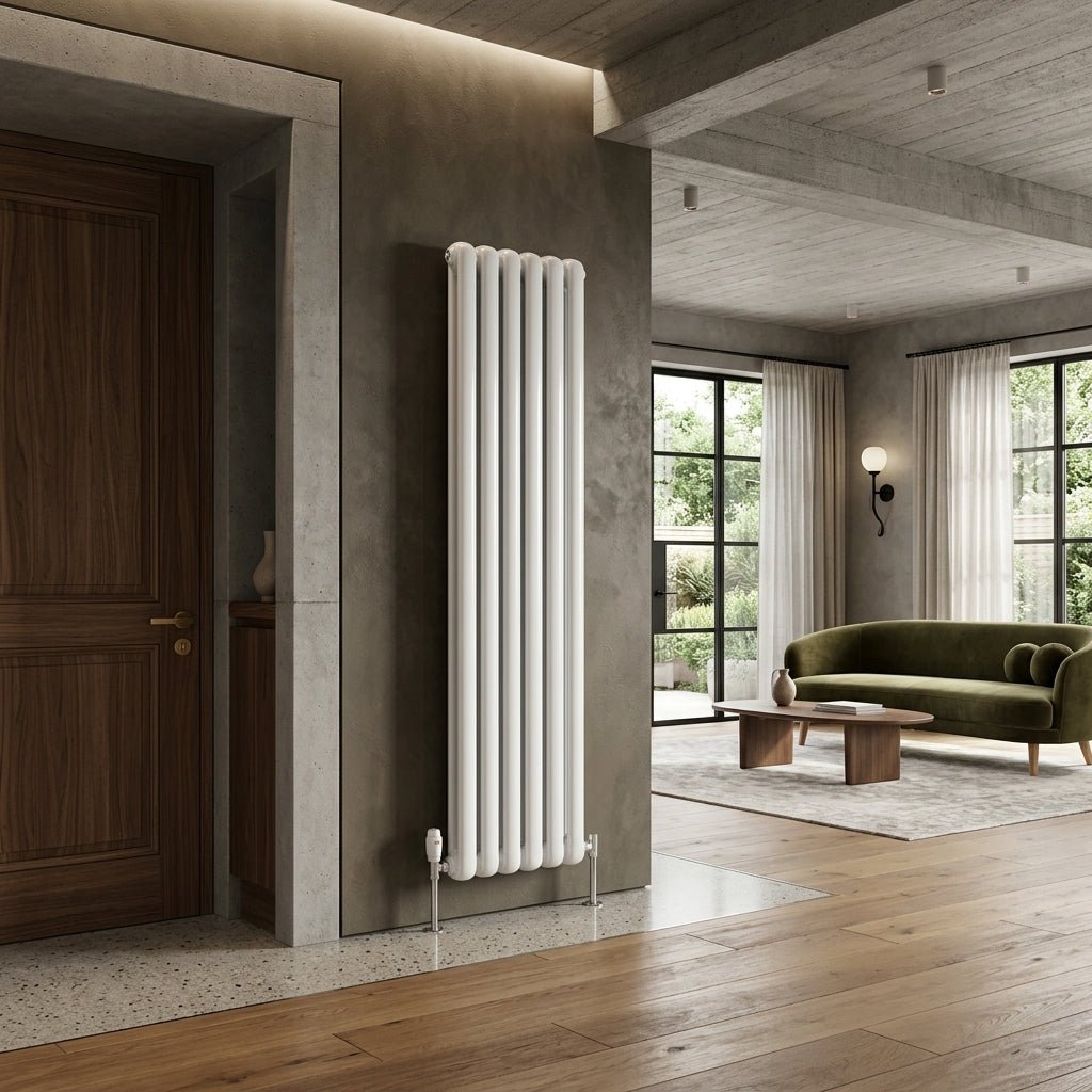 Reina Coneva Vertical Modern Column Radiator in 1500H x 300W