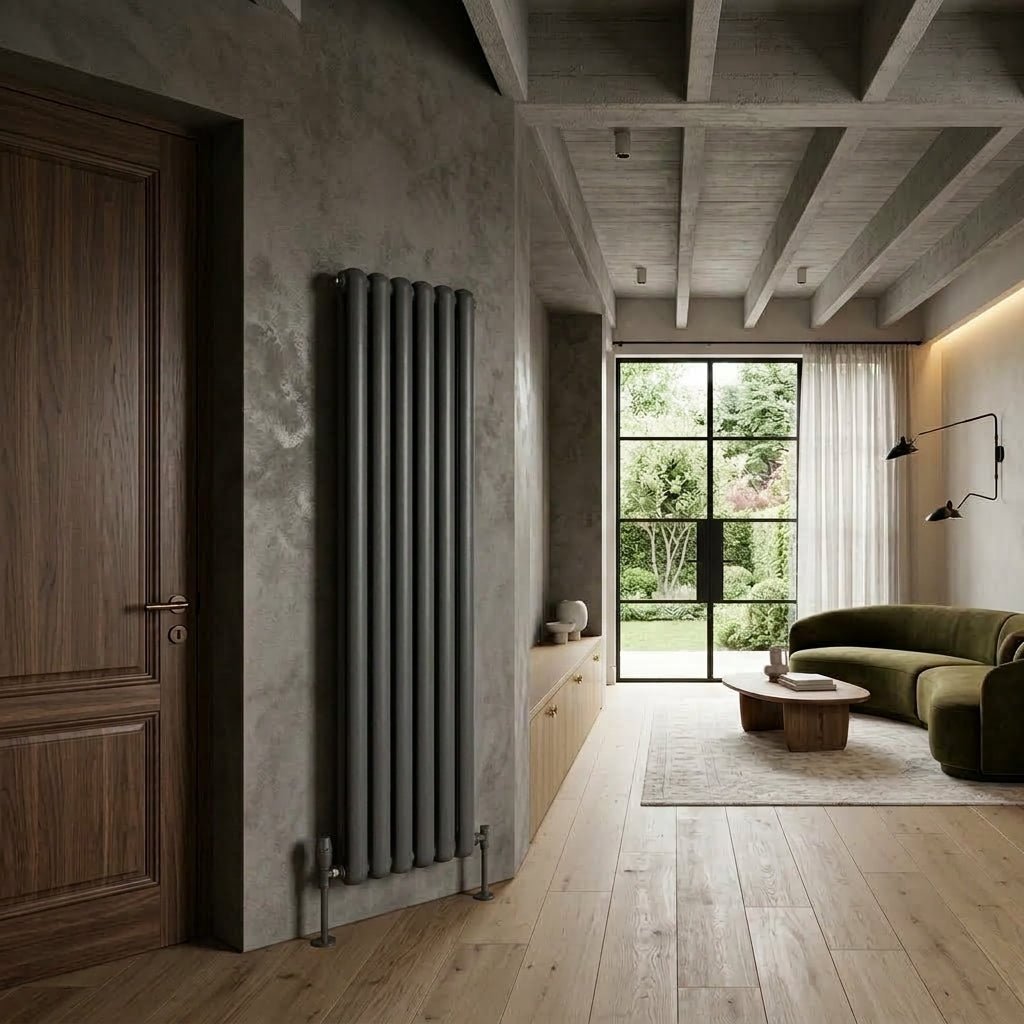 Reina Coneva Vertical Modern Column Radiator in 1500H x 300W