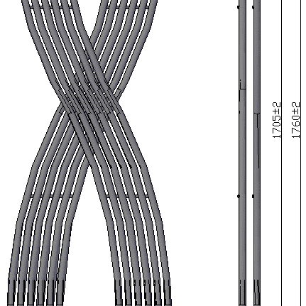Reina Dimaro Vertical Modern Designer Radiator in 1760H x 620W