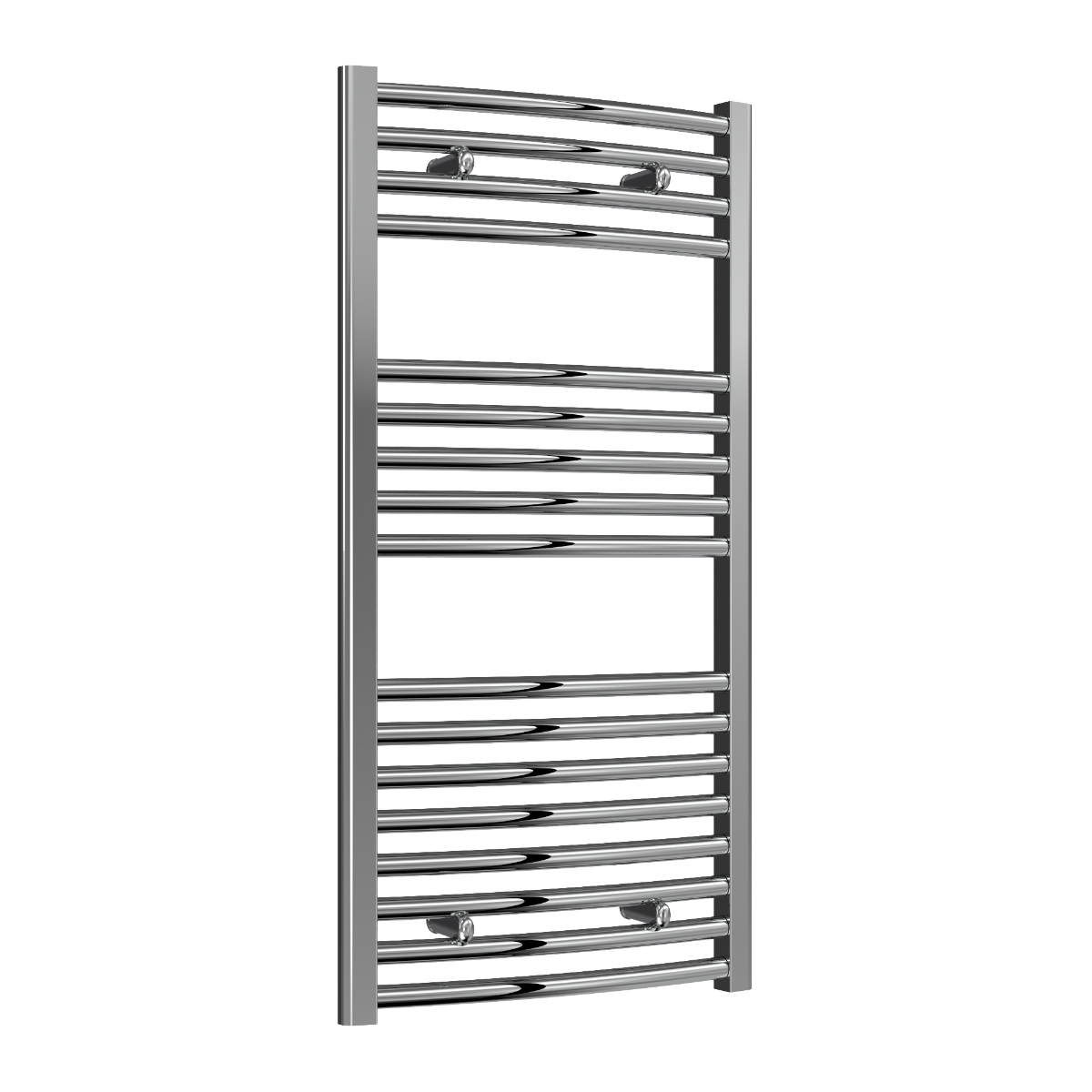 Reina Diva Curved Bathroom Ladder Steel Radiator in Chrome