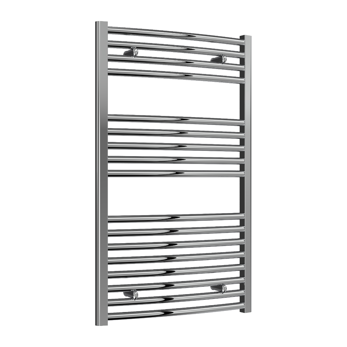 Reina Diva Curved Bathroom Ladder Steel Radiator in Chrome